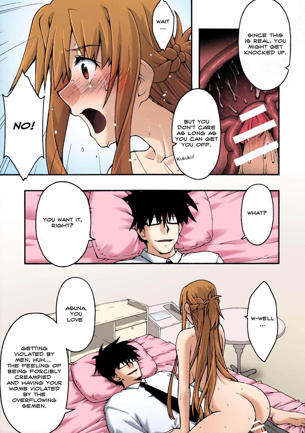[sandglass (Uyuu Atsuno)]ochiru -asuna2-(Sword Art Online) [English] [Brolen] [Colorized] Page 52