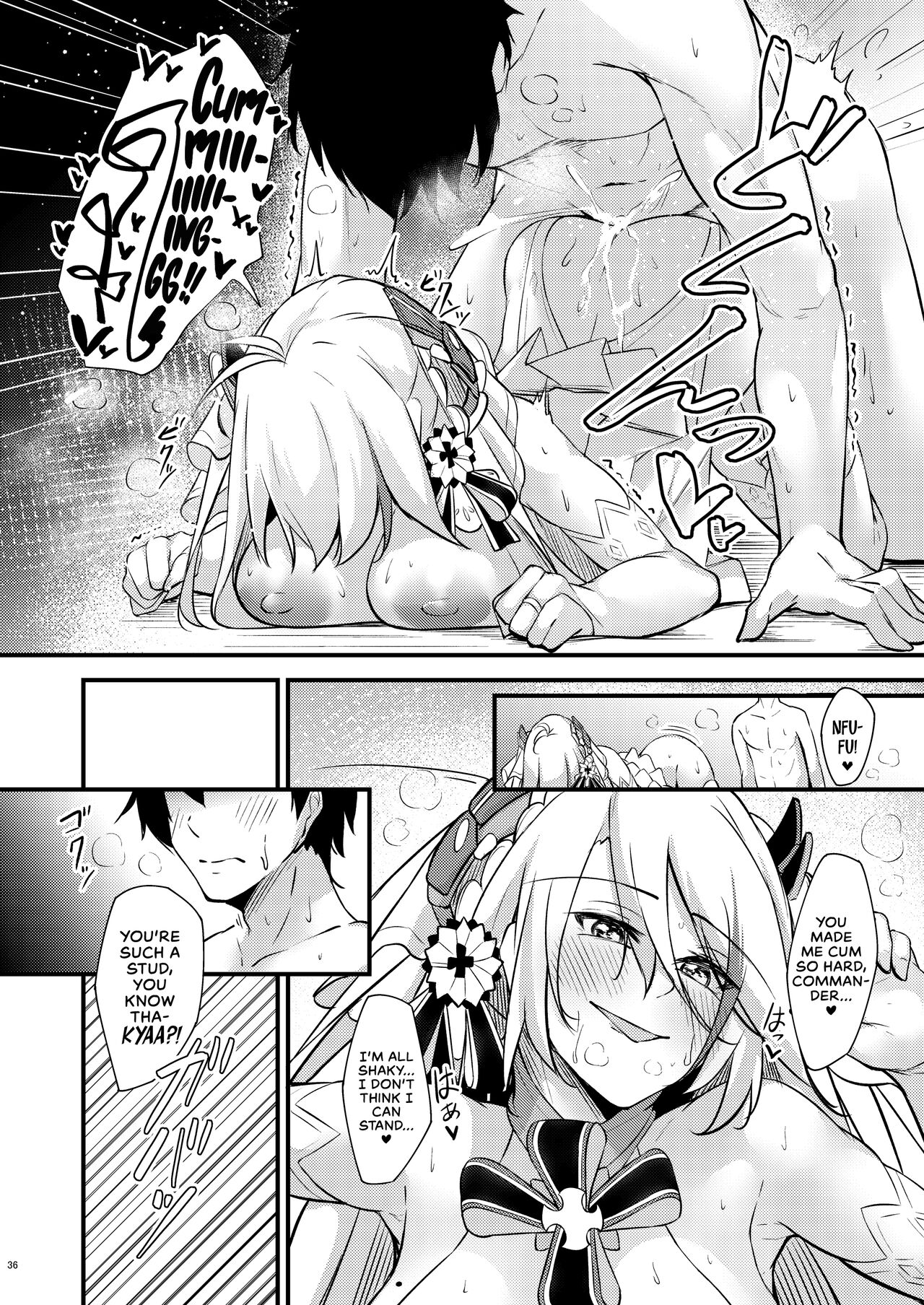 [Gakuen Ketsumeichou (Oriue Wato)]Dosukebe Lane ~ Prinz Eugen no Baai ~ | Azlewd Lane ~ Prinz Eugen Edition ~(Azur Lane) [English] [head empty] [Digital] Page 35