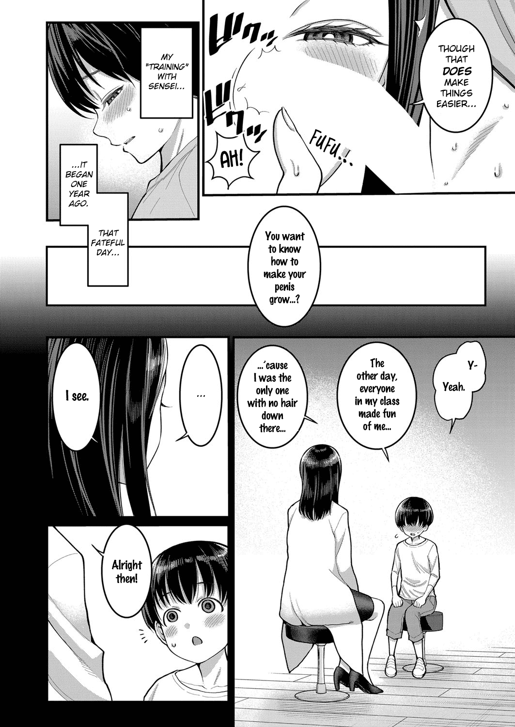 [Agata]Shiori Sensei wa Ochinchin no Sodateya-san | Shiori-Sensei, The Nurturing Nurse(COMIC Shingeki 2022-07) [English] [Digital] Page 4