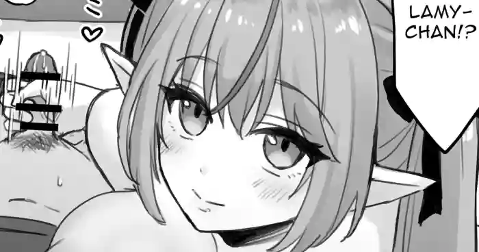 [こけもも]Lamy squeezes me(雪花ラミィ)  [英語]