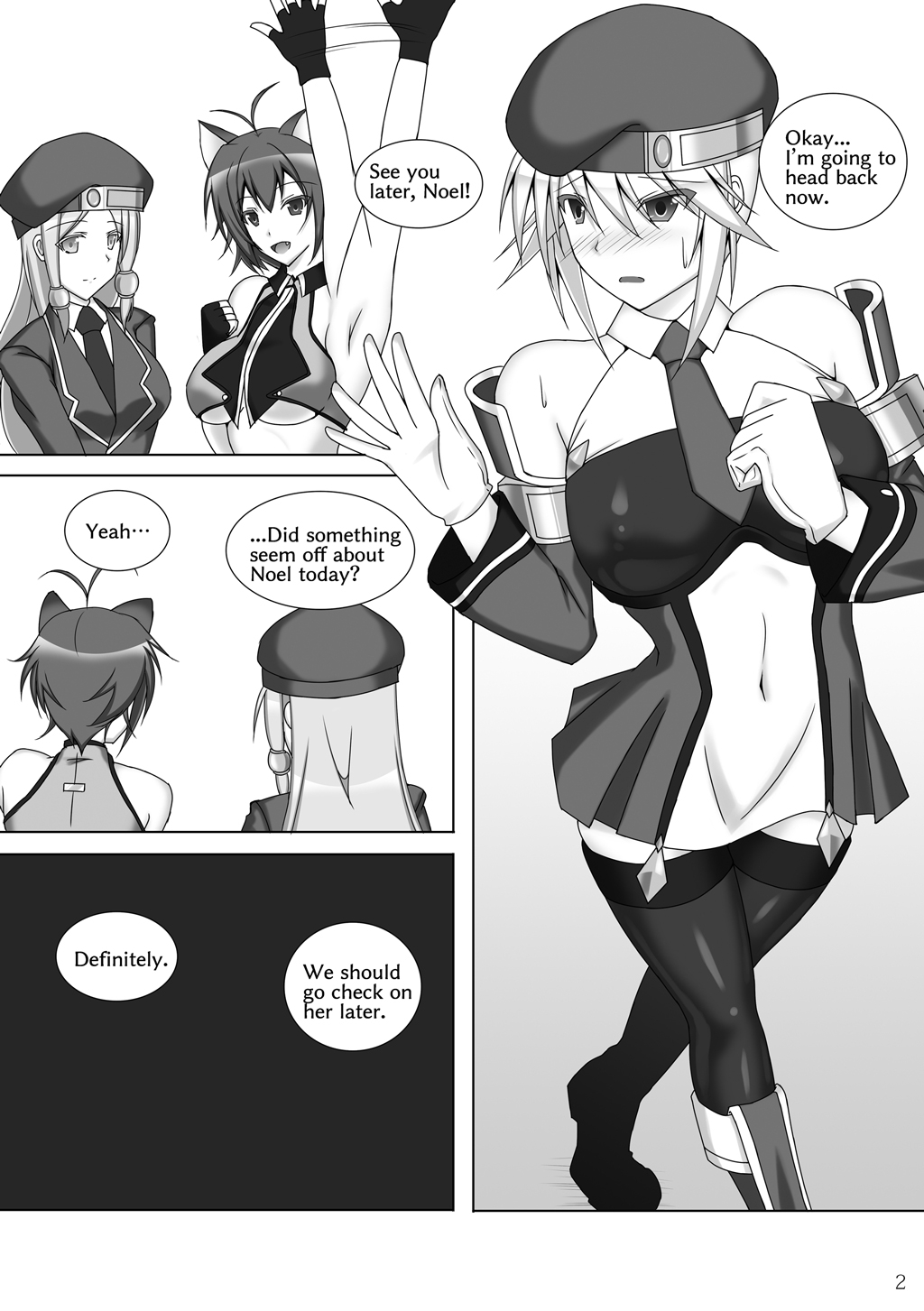 [Misty Wind (Kirishima Fuuki)]Arakune ga Kirai na Noel Nanka Imasen! 2 | Noel Doesn't Hate Arakune Anymore! 2(BLAZBLUE) [English] [Digital] Page 3