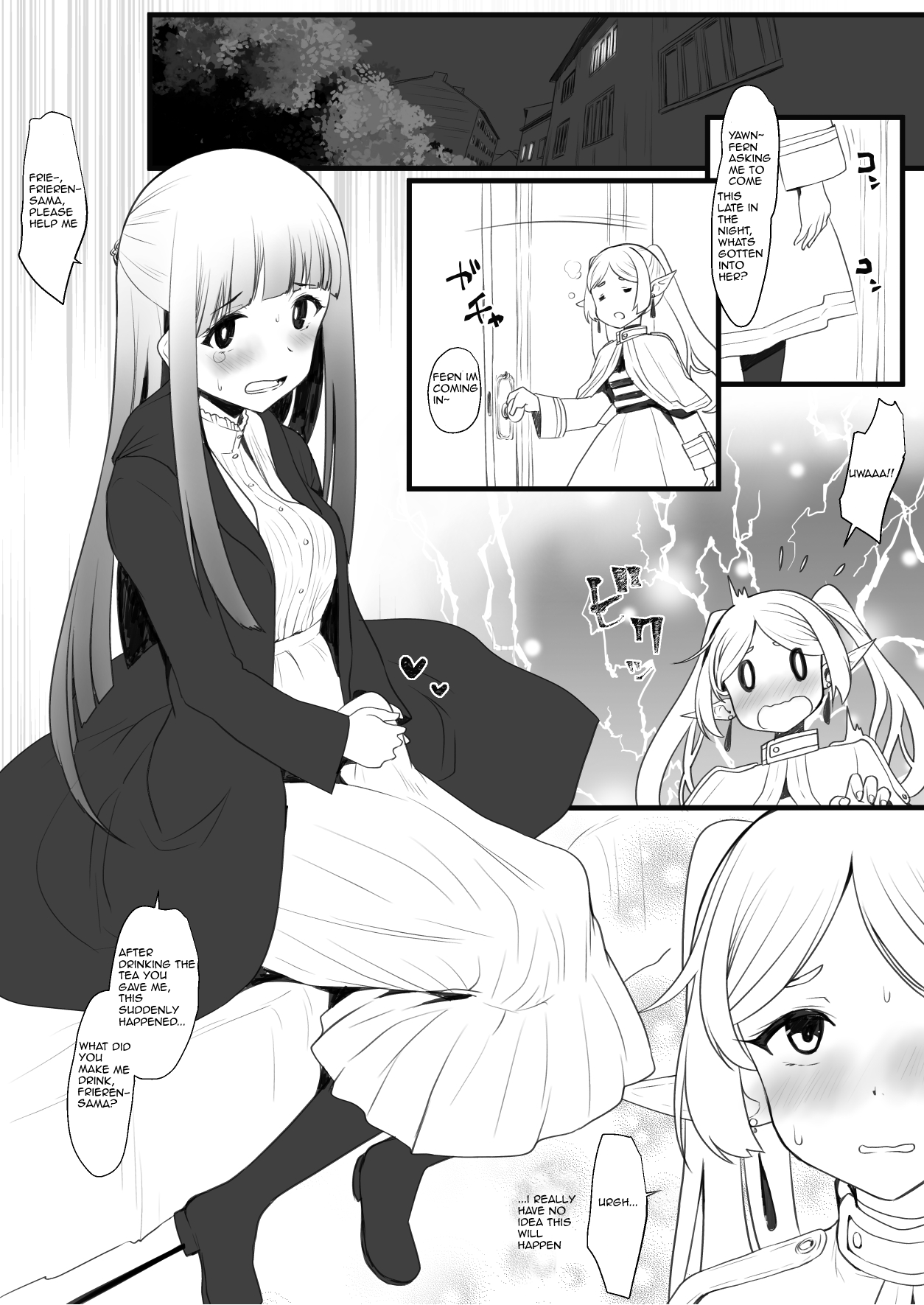 [Takaoka Nanase]Hen na Ocha Nonde Futanari ni Natta Fern x Frieren | Frieren's Tea(Sousou no Frieren) [English] Page 1