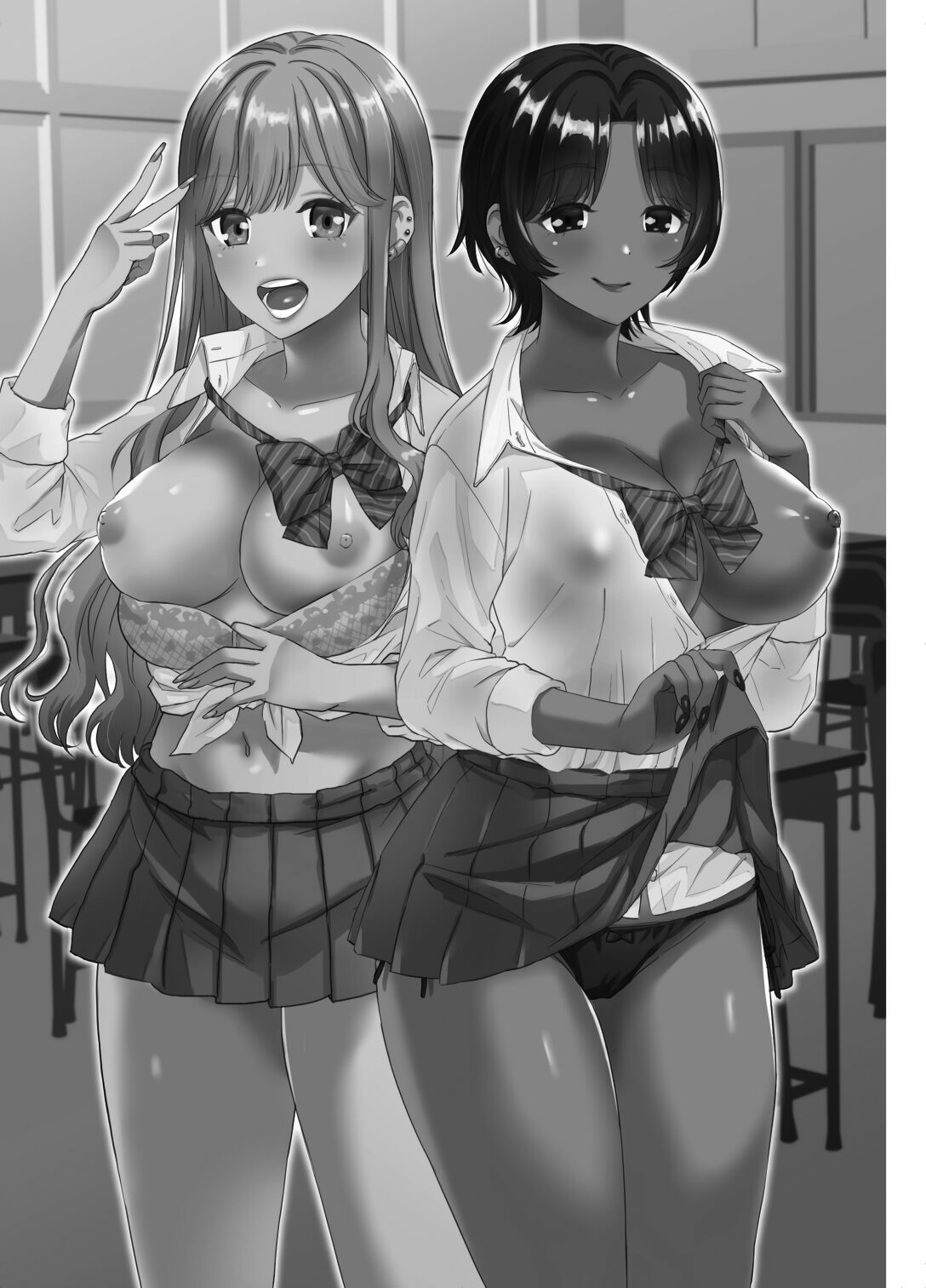 [Miwami (Ono Hiroki)]Gal ni Houkago Oppai Sawatte ku? te Sasowareru Hanashi | That Time Gyarus Asked Me to Grope their Tits After Class[English] [head empty] [Digital] Page 2