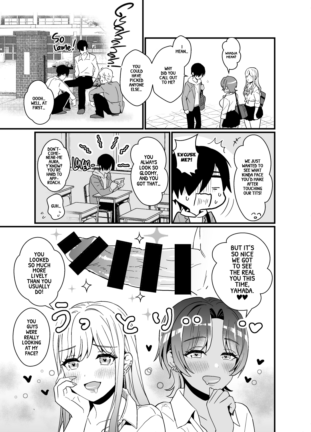 [Miwami (Ono Hiroki)]Gal ni Houkago Oppai Sawatte ku? te Sasowareru Hanashi | That Time Gyarus Asked Me to Grope their Tits After Class[English] [head empty] [Digital] Page 41