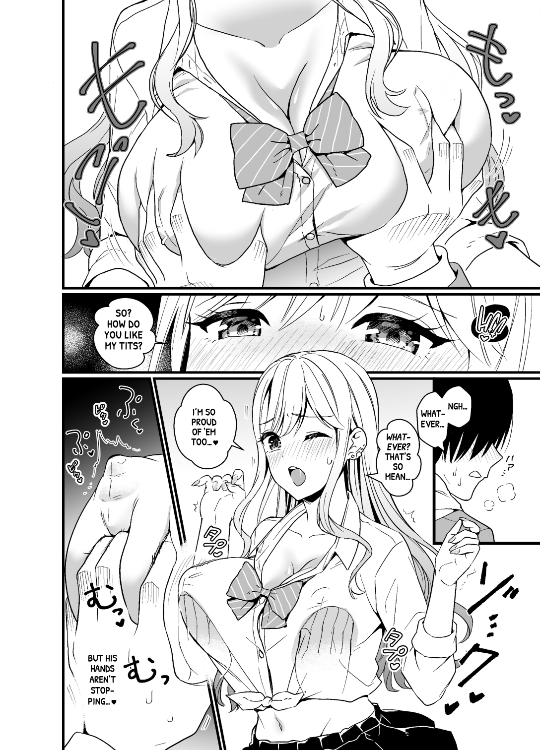 [Miwami (Ono Hiroki)]Gal ni Houkago Oppai Sawatte ku? te Sasowareru Hanashi | That Time Gyarus Asked Me to Grope their Tits After Class[English] [head empty] [Digital] Page 6