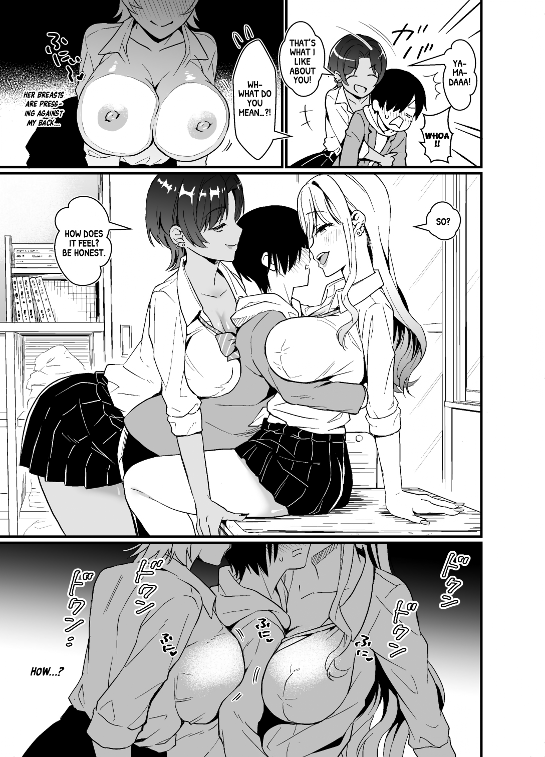 [Miwami (Ono Hiroki)]Gal ni Houkago Oppai Sawatte ku? te Sasowareru Hanashi | That Time Gyarus Asked Me to Grope their Tits After Class[English] [head empty] [Digital] Page 7