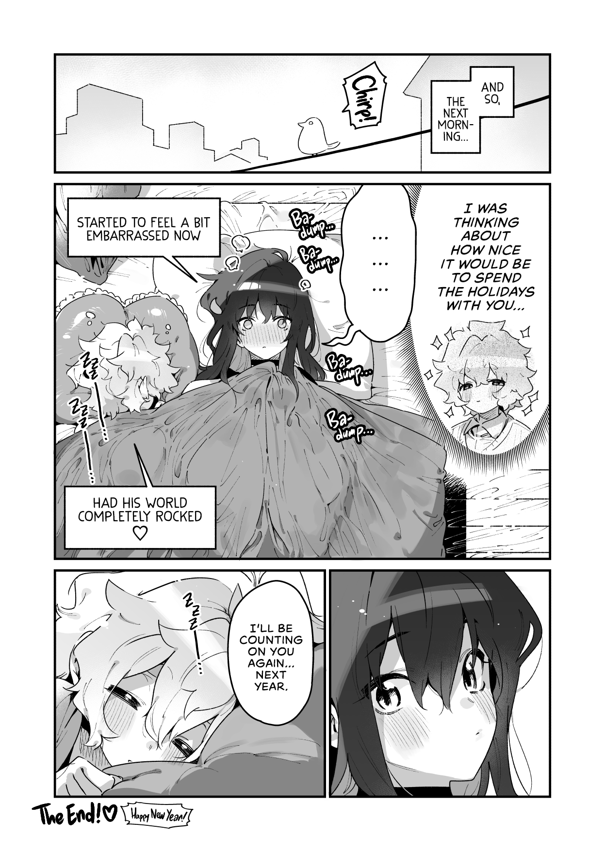 [Gyuutan Teishoku e no Koi (Chomoran)]Kurasumeito No Joshi Inma To Nenmatsu O Sugosu Danshi No Hanashi | A Boy Spends the End of the Year with his Succubus Classmate[English] [head empty] Page 10