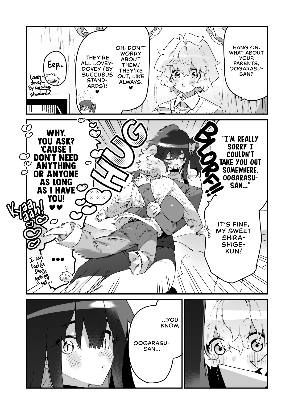 [Gyuutan Teishoku e no Koi (Chomoran)]Kurasumeito No Joshi Inma To Nenmatsu O Sugosu Danshi No Hanashi | A Boy Spends the End of the Year with his Succubus Classmate[English] [head empty] Page 2