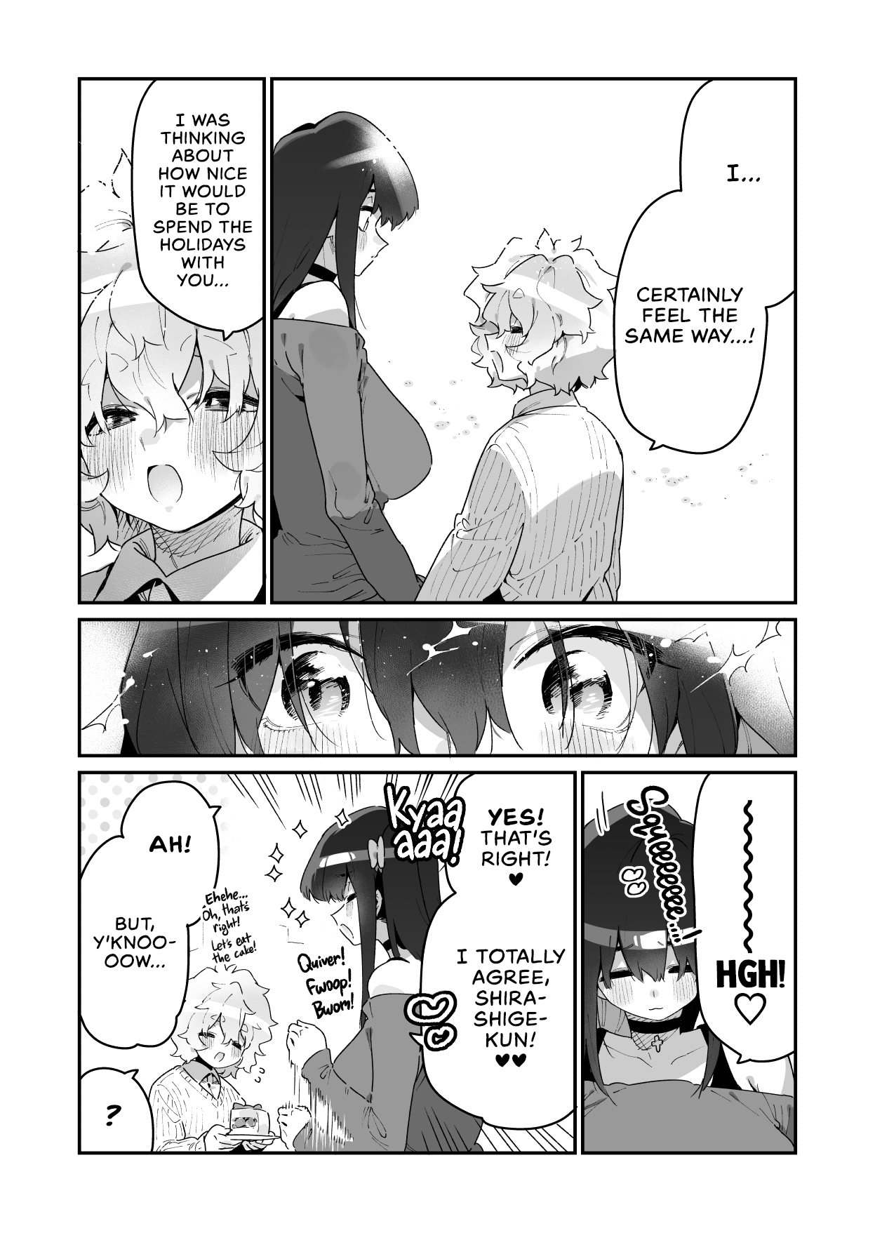 [Gyuutan Teishoku e no Koi (Chomoran)]Kurasumeito No Joshi Inma To Nenmatsu O Sugosu Danshi No Hanashi | A Boy Spends the End of the Year with his Succubus Classmate[English] [head empty] Page 3