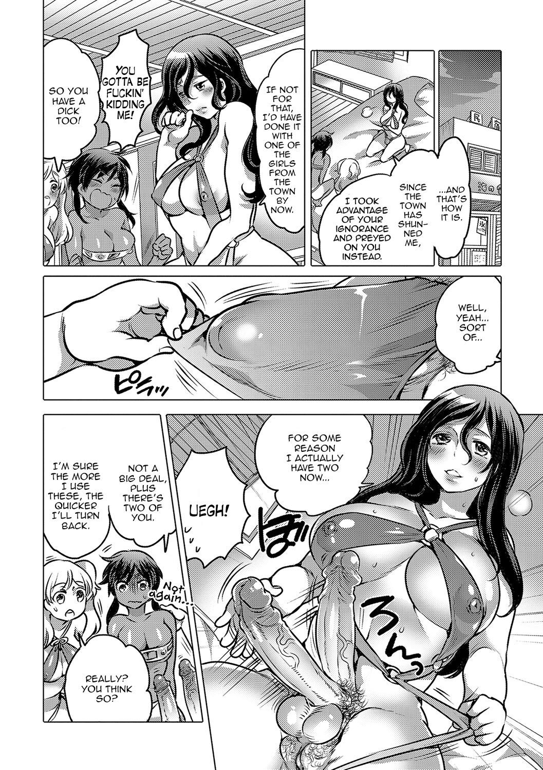 [Inochi Wazuka]Noroi no Mesuka Kaigan | The Cursed, Female Transformation Beach(Nyotaika! Monogatari 4) [English] [Zero Translations] [Decensored] [Digital] Page 10
