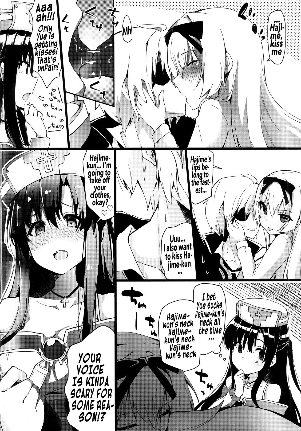 (C97) [Asshuku Town (Chiji Komari)]Arifureta Hibi ni Modotte kure!!! | Please go back to the mundane days!!!(Arifureta Shokugyou de Sekai Saikyou) [English] [Hikari no Kaze] Page 3