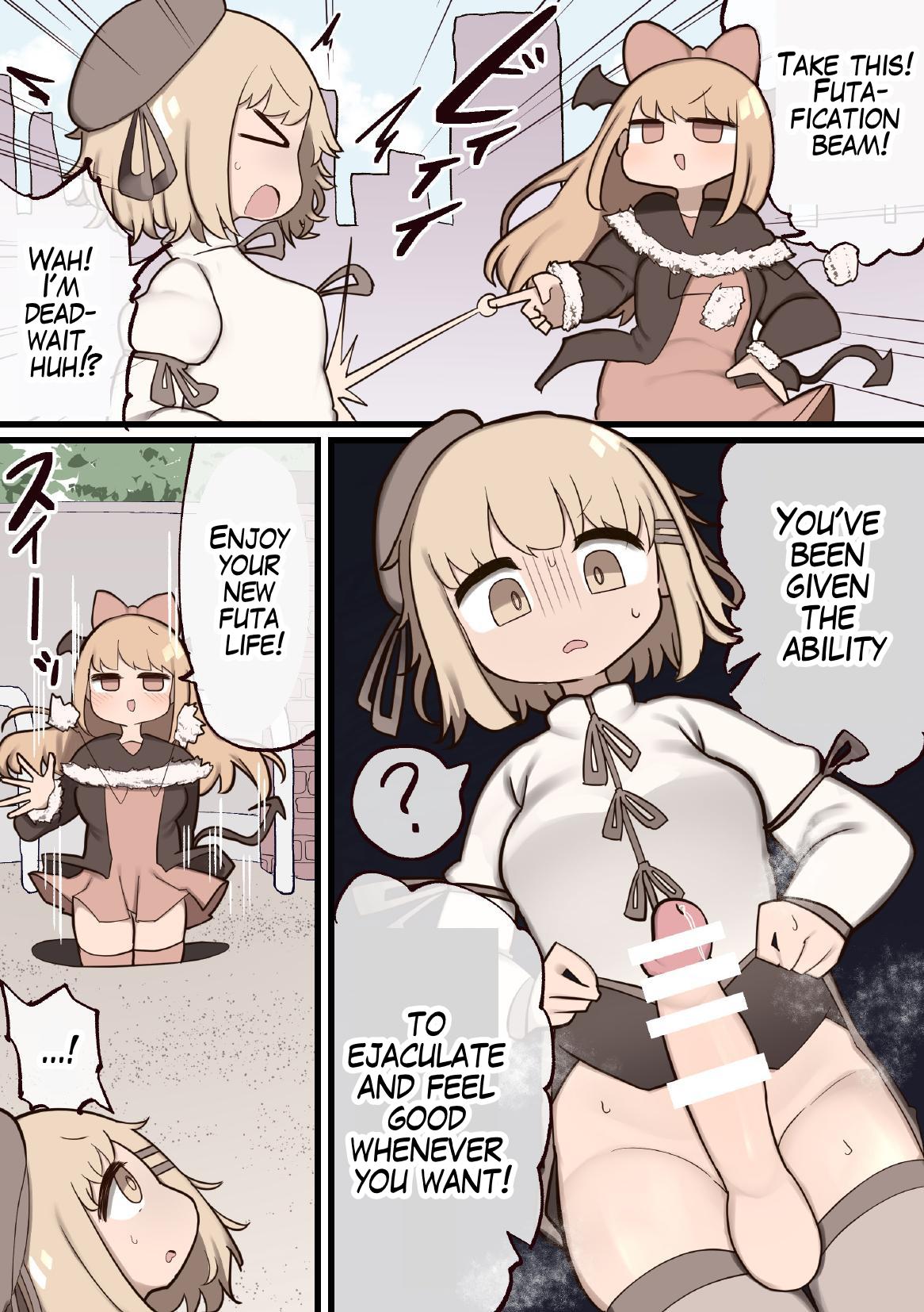 [Izumo Gasshuukoku (Momomo Gasshuukoku)]Futanari Mahou Shoujo ~Teki ni Chinchin Haya sareta node Sex shite mo Ii yo ne?~ | Futanari Magical Girl ~The Enemy Gave Me a Dick So We Might as Well Fuck?~[English] [Scrubfowl] Page 4