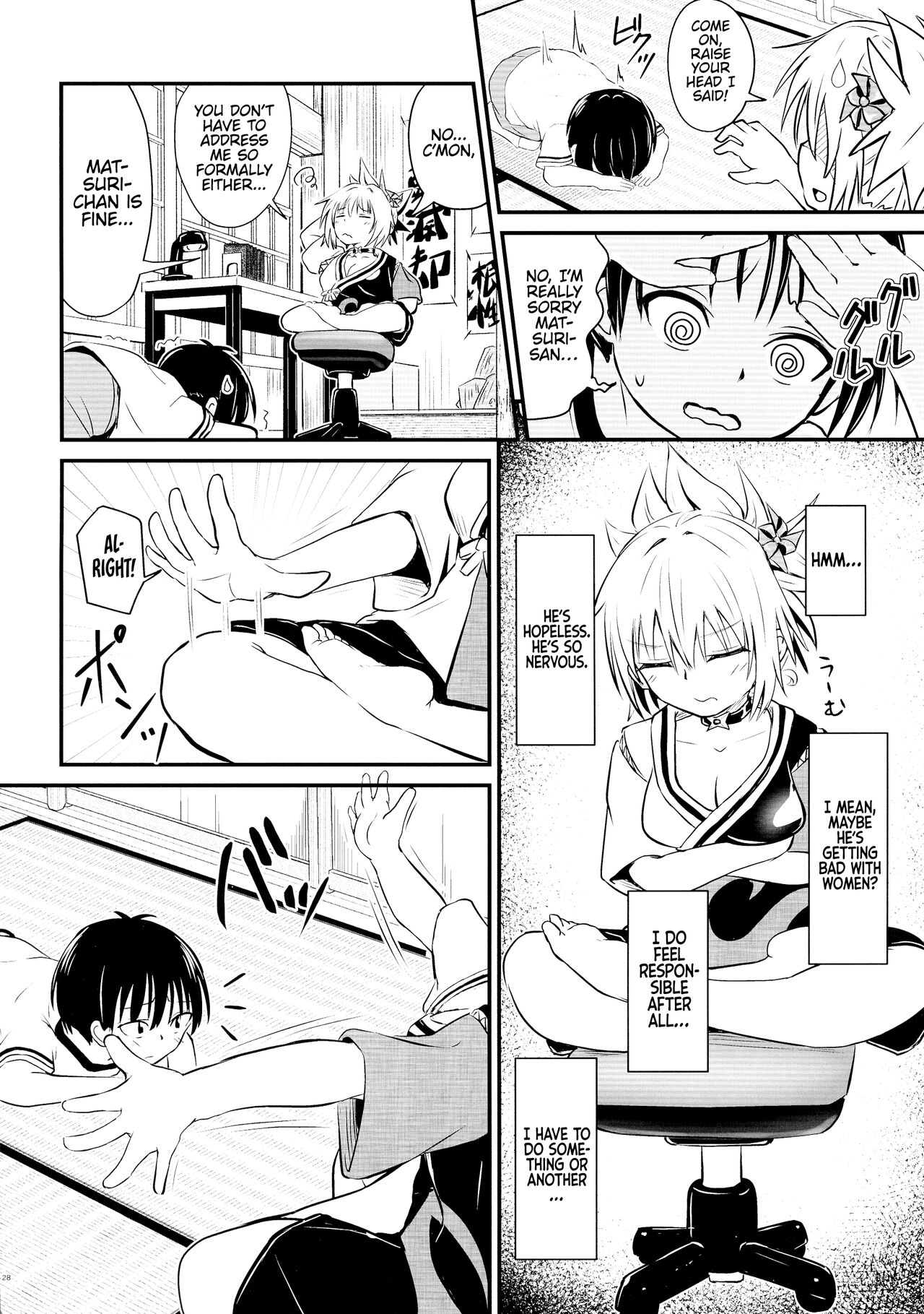 (AC2) [Umari-ya (D-2)]Harenchi! Matsuri-chan 1(Ayakashi Triangle) [English] [akanameTL] Page 28