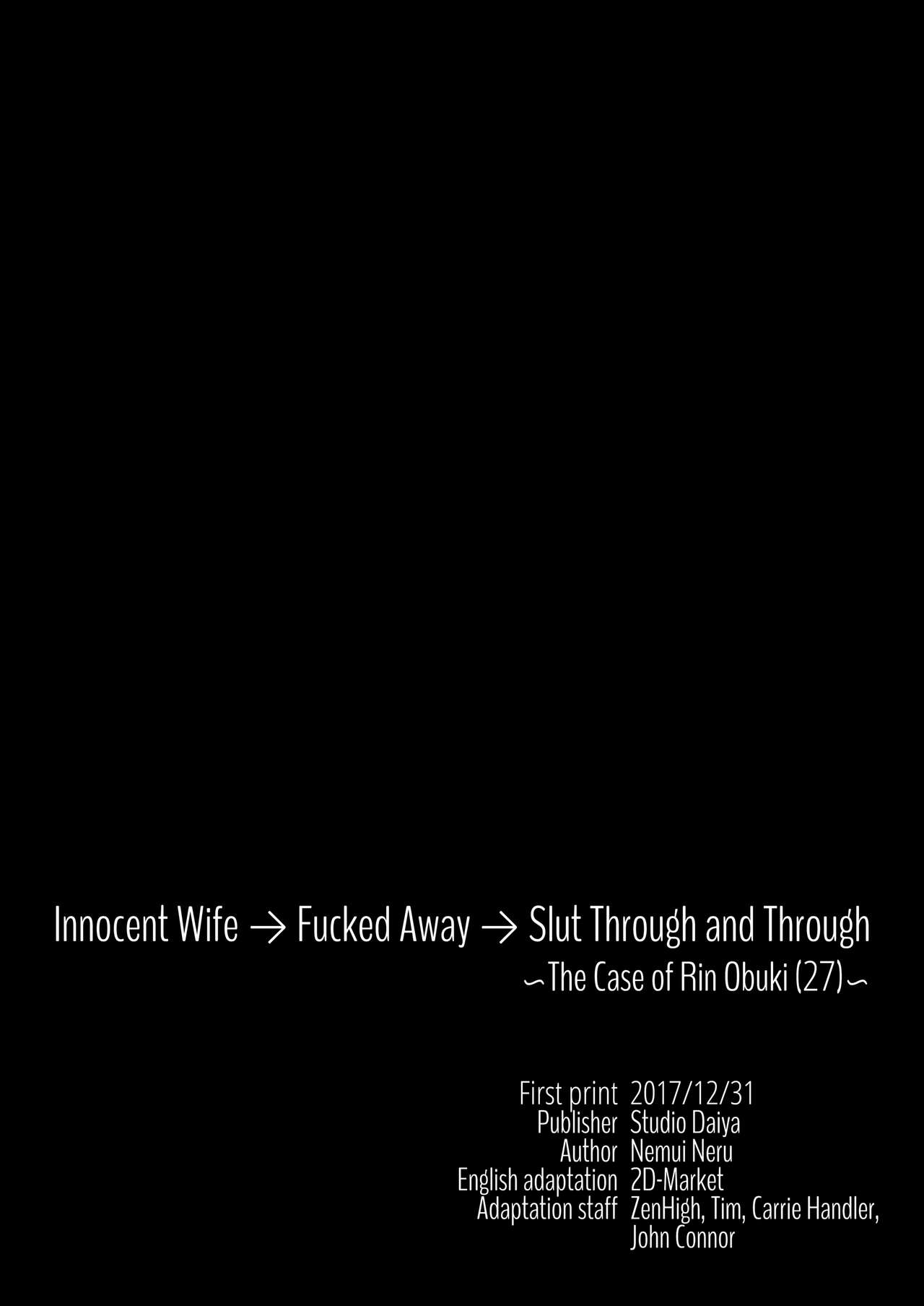 [Studio Daiya (Nemui Neru)]Seiso Zuma → Netorare → Bitch Kiwamaru. ~Obuki Rin (27) no Baai~ | Innocent Wife→Fucked Away→Slut Through and Though ~The Case of Rin Obuki (27)~[English] [2D-Market] [Decensored] [Digital] Page 19