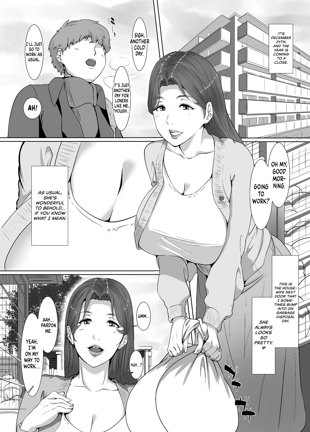[NYPAON]Seiya wa Otonari no Oku-san to | Spending Christmas Eve With the Housewife Next Door[English] {RedLantern} [Digital] Page 4