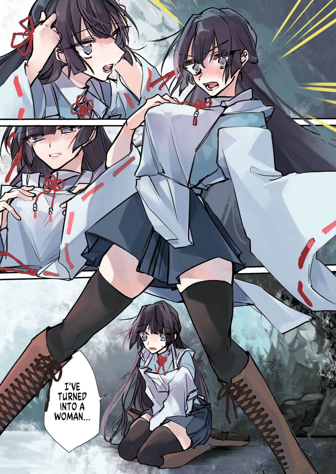 [Amuai Okashi Seisakusho (Sanada)]Nyotaika Sennou Sarete Shimatta Shinyuu o Sukeyou to Shitara Ore made Nyotaika Sarete Shimatta![English] [SachiKing] Page 20