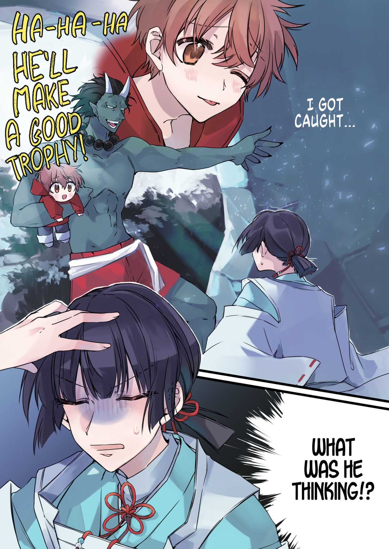 [Amuai Okashi Seisakusho (Sanada)]Nyotaika Sennou Sarete Shimatta Shinyuu o Sukeyou to Shitara Ore made Nyotaika Sarete Shimatta![English] [SachiKing] Page 3