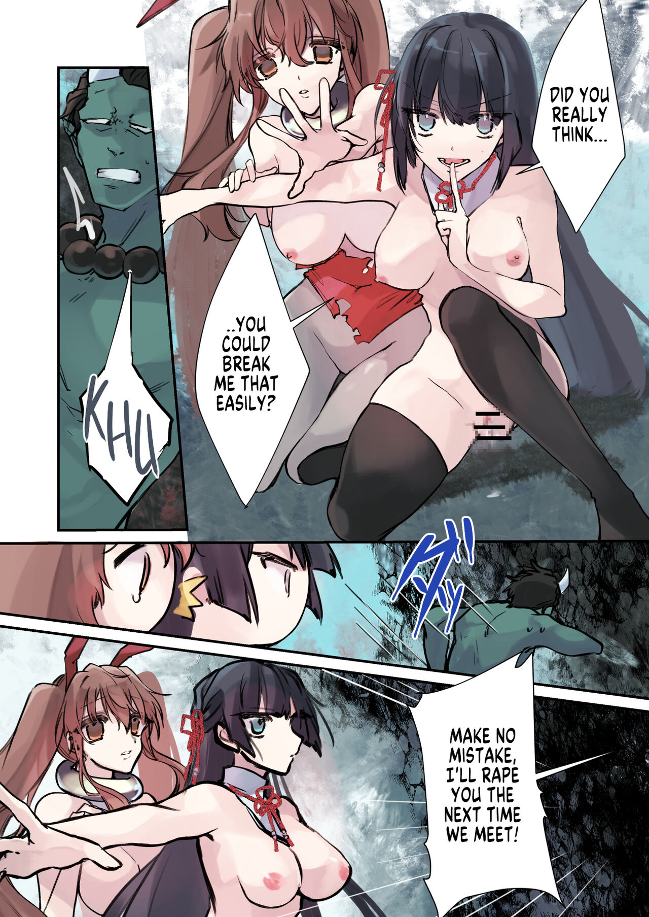 [Amuai Okashi Seisakusho (Sanada)]Nyotaika Sennou Sarete Shimatta Shinyuu o Sukeyou to Shitara Ore made Nyotaika Sarete Shimatta![English] [SachiKing] Page 32