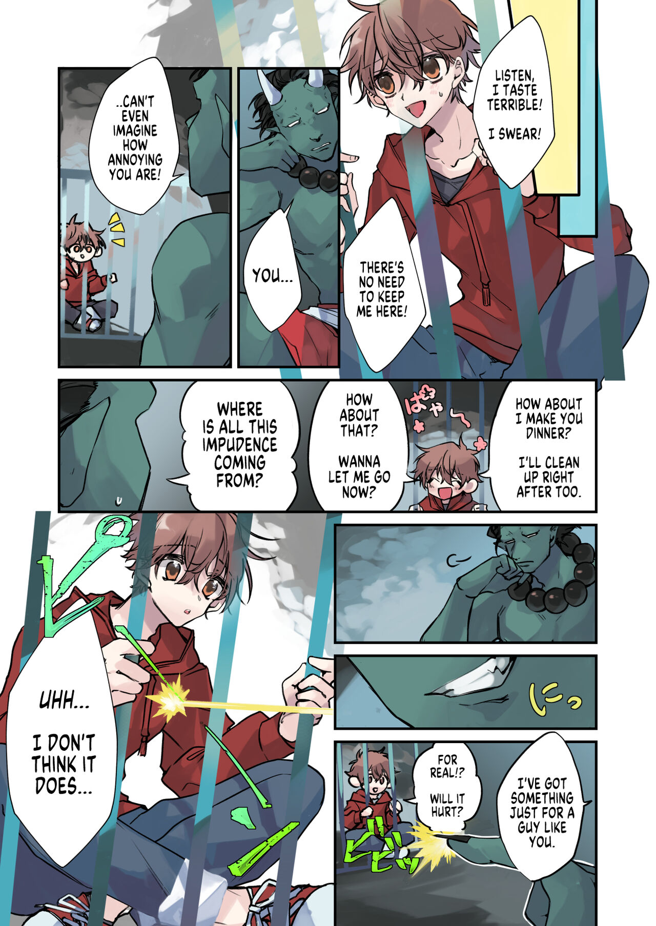 [Amuai Okashi Seisakusho (Sanada)]Nyotaika Sennou Sarete Shimatta Shinyuu o Sukeyou to Shitara Ore made Nyotaika Sarete Shimatta![English] [SachiKing] Page 4