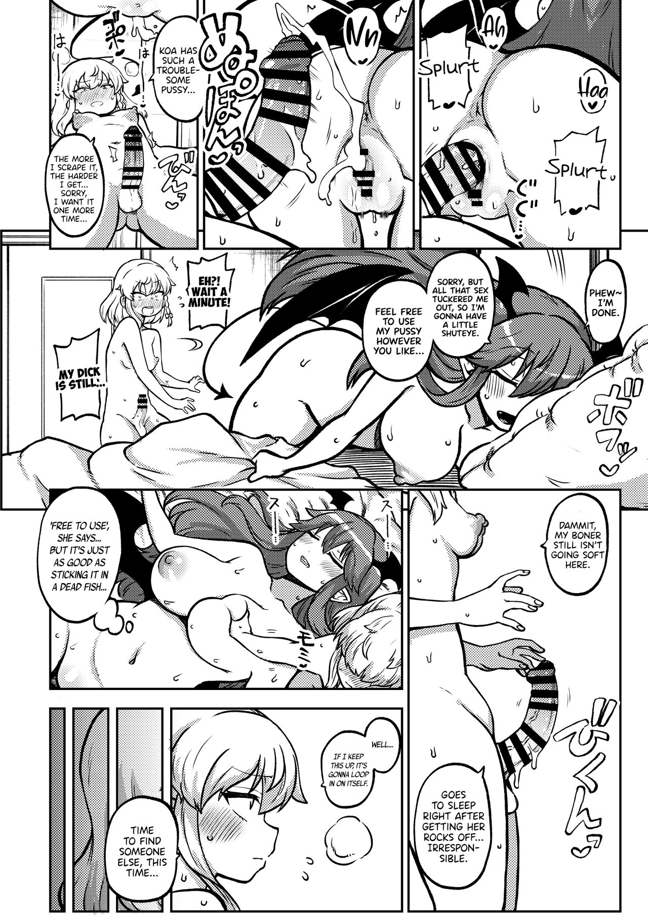 [Shoujo Rakugakichuu (Himajin no Izu)]Zetsurin Marisa to Koakuma to Sakuya(Touhou Project) [English] [DKKMD Translations] Page 8