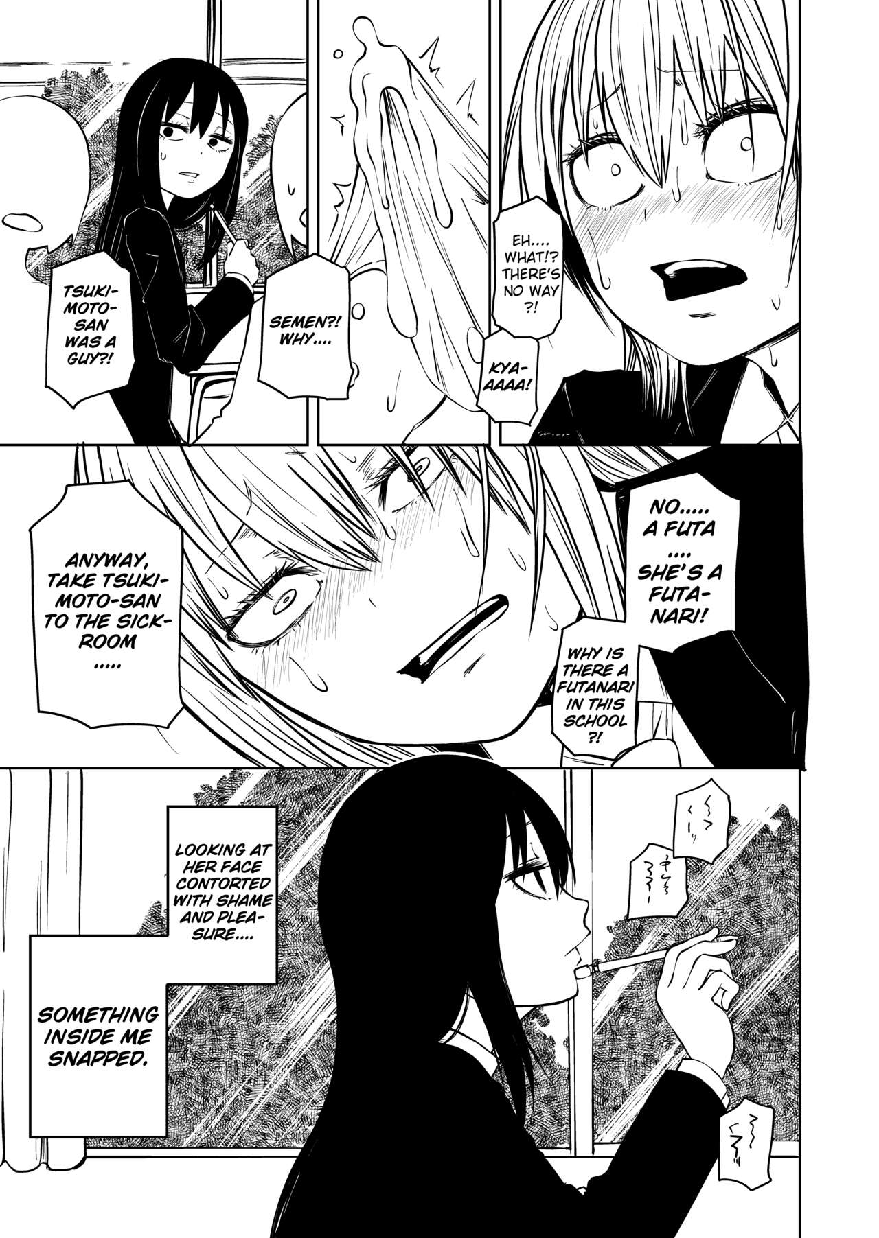 [Mikenekohanten (Sakamoto Kafka)]Futoukou ni Natta Futanari Doukyuusei "Choukyou ~ Koukai Zecchou"[English] [Daddy Scan Me Harder!] Page 5