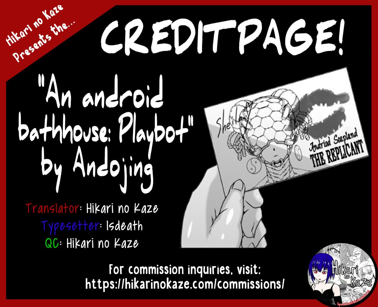 [Whitish Blacker / Andojing]Android no Ofuroya-san PLAYBOT[English] [Hikari No Kaze] Page 41