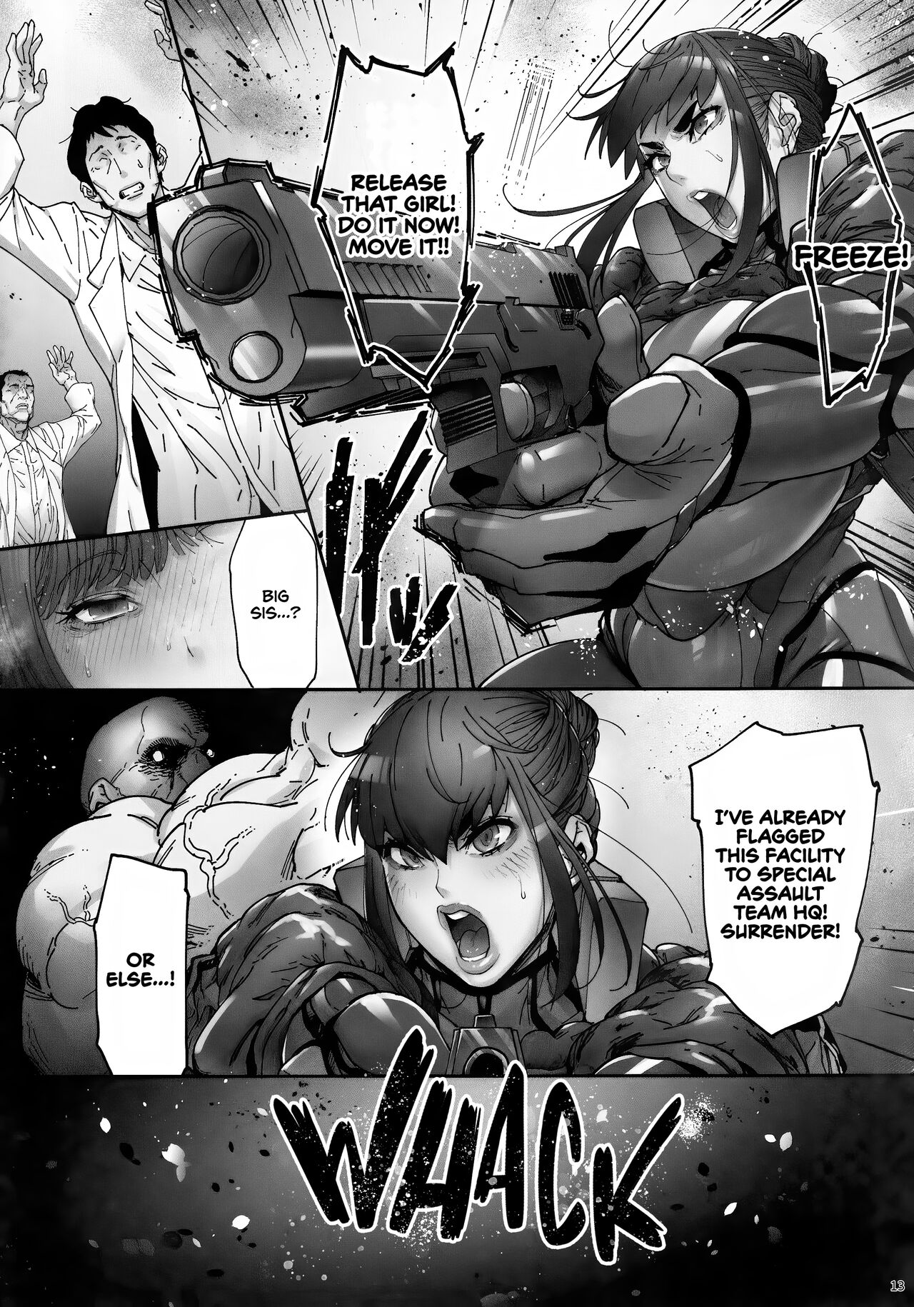 (C101) [Kocho Kocho Koukou (Bonten)]Nyuujoku no Ori ~Hitozuma Sousakan Atsuko~ | Snared and Defiled ~Agent Atsuko, Married Detective~[English] [cutegyaruTL] Page 13