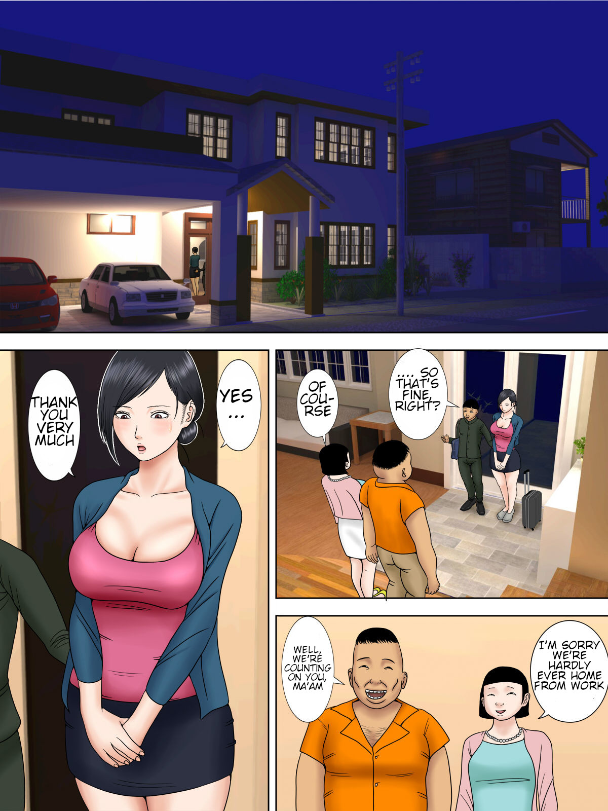 [Minazuki Mikka]Otto wa Gokuchuu, Ippou Tsuma wa... 3 ~Kaseifu no Tsuma ga Ooya no Musuko ni Netorarete...~[English] [Chalklog] Page 23
