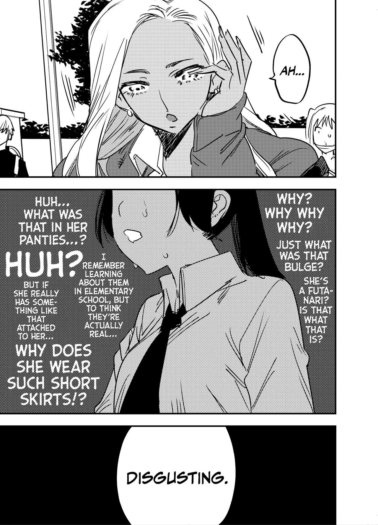 [Tosha Pink (Chimeda)]Gal no Chinpo o Kyohi Shitara... [Futanari Gal x Jajjimento] | [Tosha Pink (Chimeda)] But, If I Refuse This Gyaru's Dick...(Futanari Gyaru x Public Morals Council Member) [English] [Mr_Person] Page 6