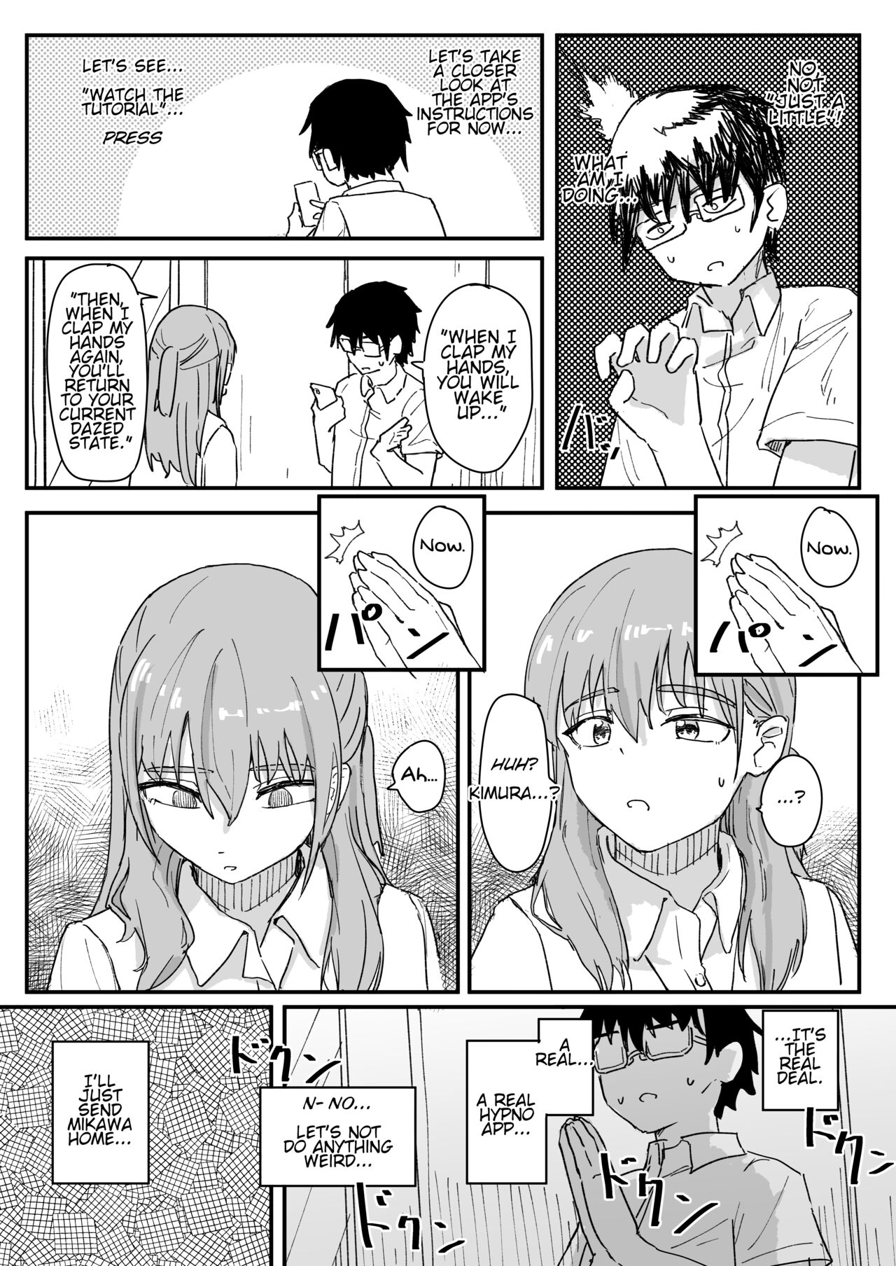 [Kakuninii]Saimin Appli ga Honmono Kamo Shirenai node Tsukatte Miru  | This Hypno App Might Be Legit, So Let’s Try It Out[English] [Digital] Page 10