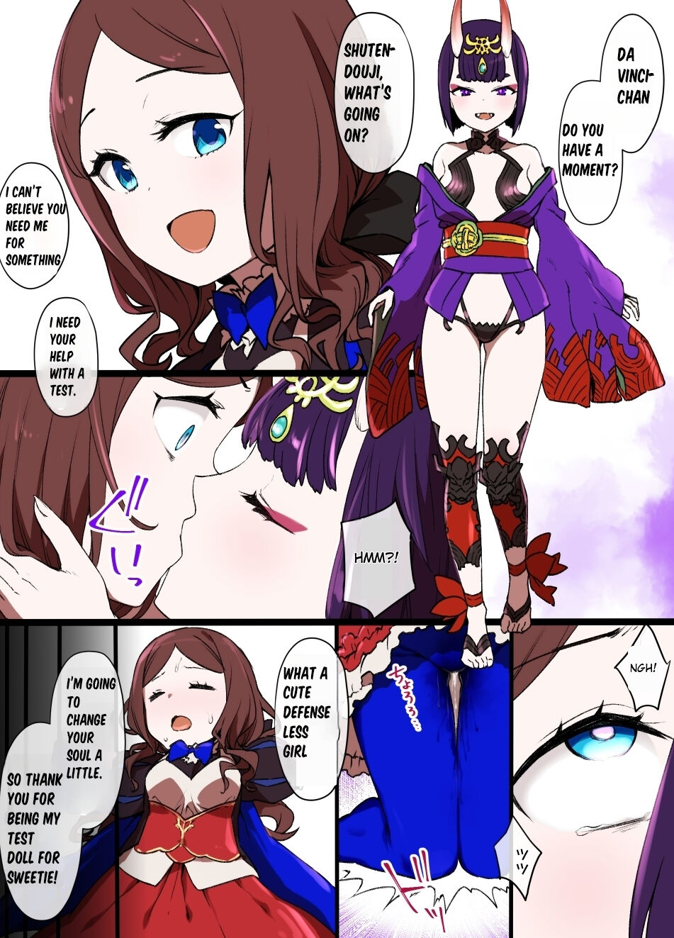 [Kusayarou]FGO Shuten-Doji x Da Vinci possession manga Page 3