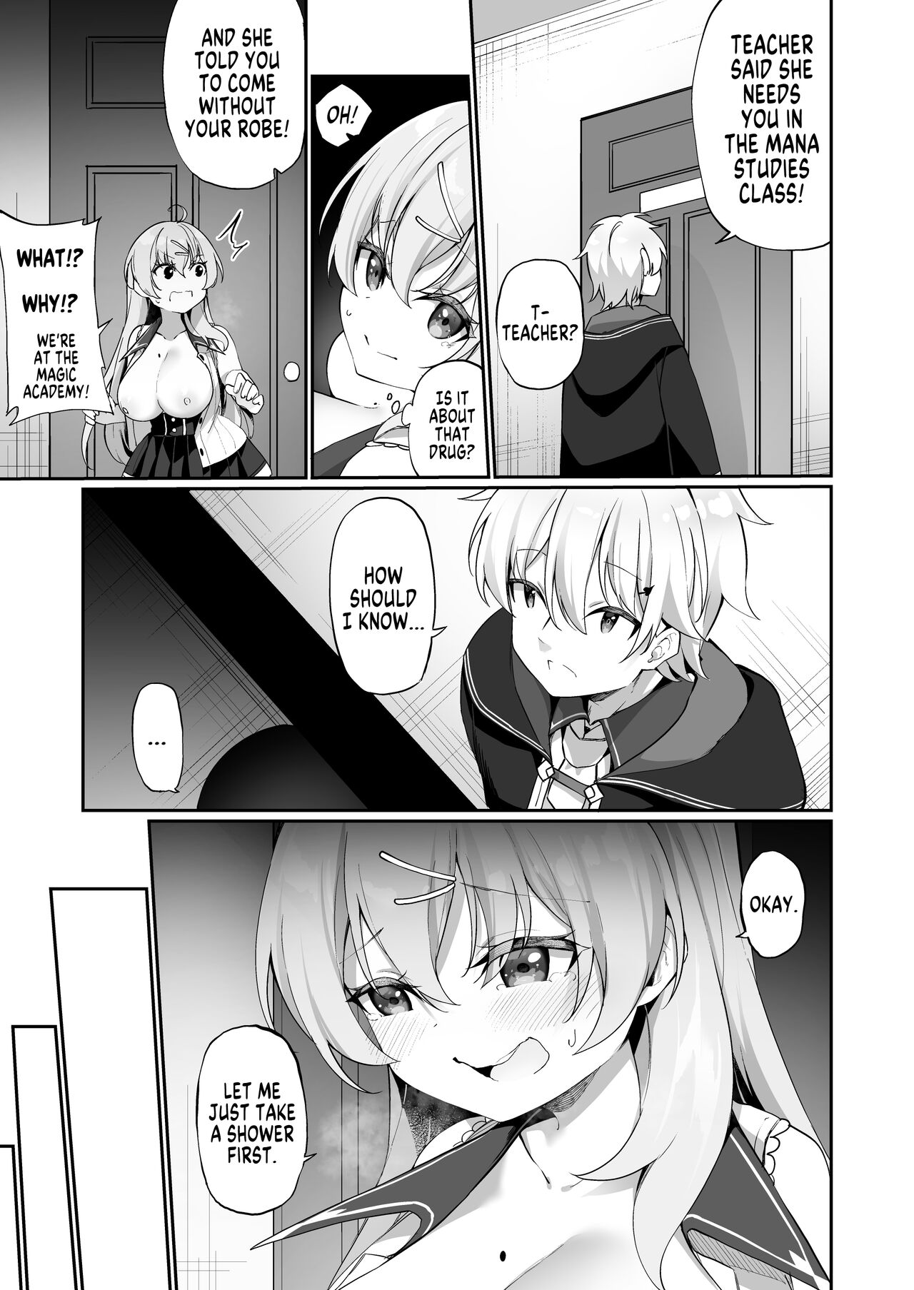 [Slime no Kanmuri (Kanmuri)]Sinyaku TS: Mahou Seikatsu! | New TS Drug! My Life As a Female Magic Student[English] [SachiKing] Page 19