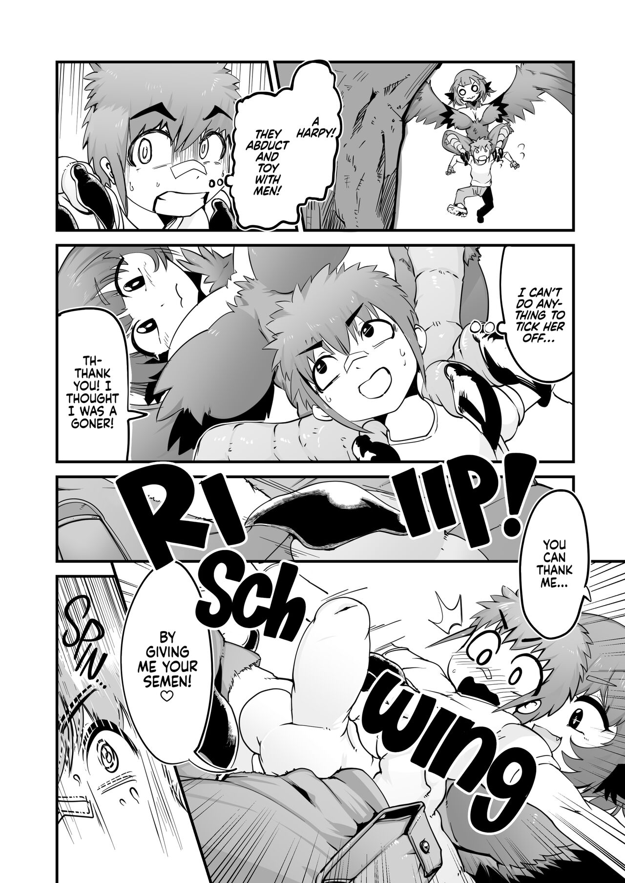 [Zettaizetumei]Buttobi! Harpy Girl｜Soaring Harpy Girl[English] {2d-market.com} [Decensored] Page 3