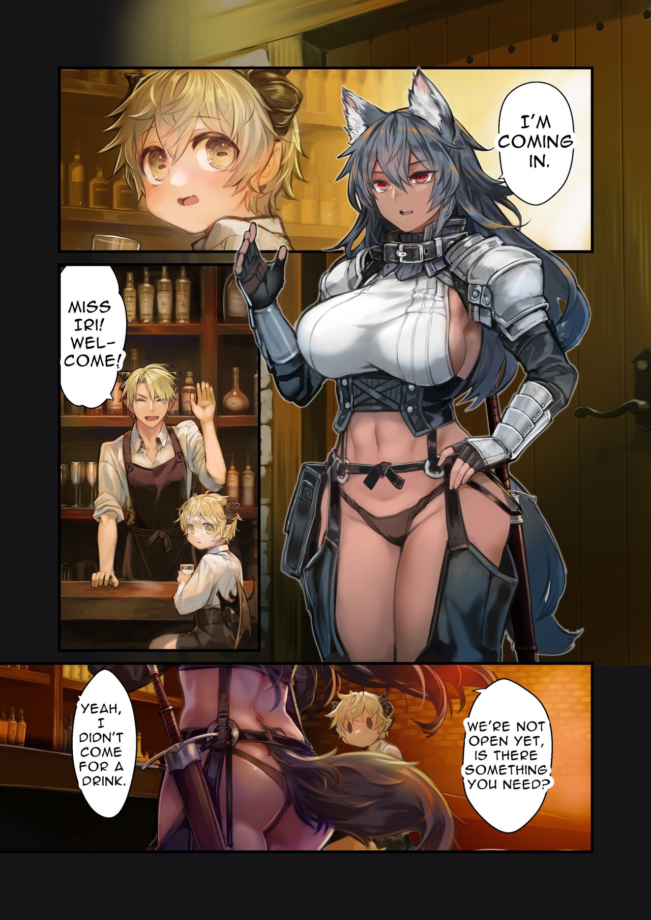 [Kanyou Shoujo (Komota)]MILK -Shota Inma ga Onee-san-tachi ni Hasamareru Banashi- | MILK -A story About An Incubus Being Fondled By Two Onee-sans-[English] Page 57