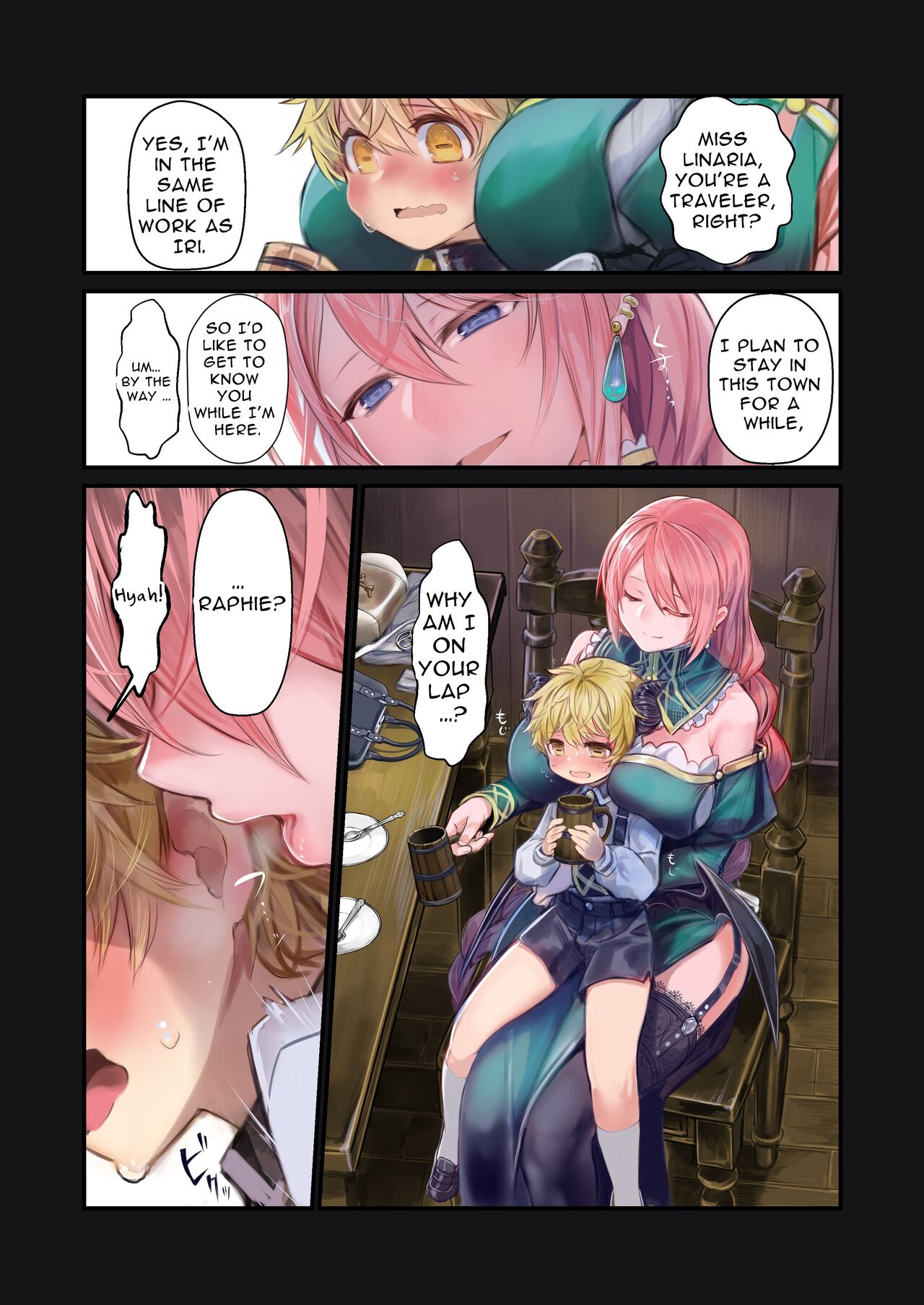 [Kanyou Shoujo (Komota)]MILK -Shota Inma ga Onee-san-tachi ni Hasamareru Banashi- | MILK -A story About An Incubus Being Fondled By Two Onee-sans-[English] Page 77