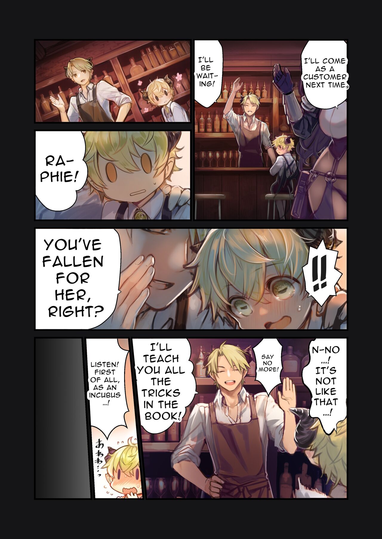 [Kanyou Shoujo (Komota)]MILK -Shota Inma ga Onee-san-tachi ni Hasamareru Banashi- | MILK -A story About An Incubus Being Fondled By Two Onee-sans-[English] Page 9