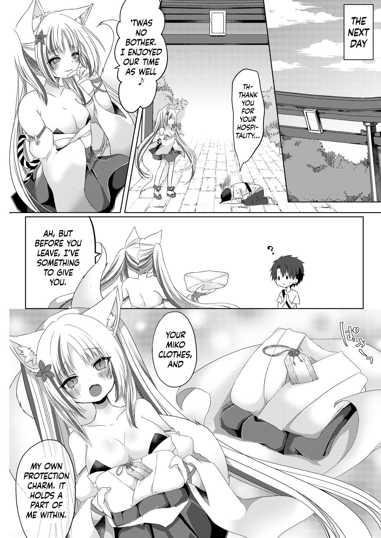[Koume Kouhiiten (Shio, Satsuki Atan)]Kitsuneko Miko Ichiya Taiken Course?! | Fox Girl Shrine Maiden One-Night Trial Course?![English] Page 31