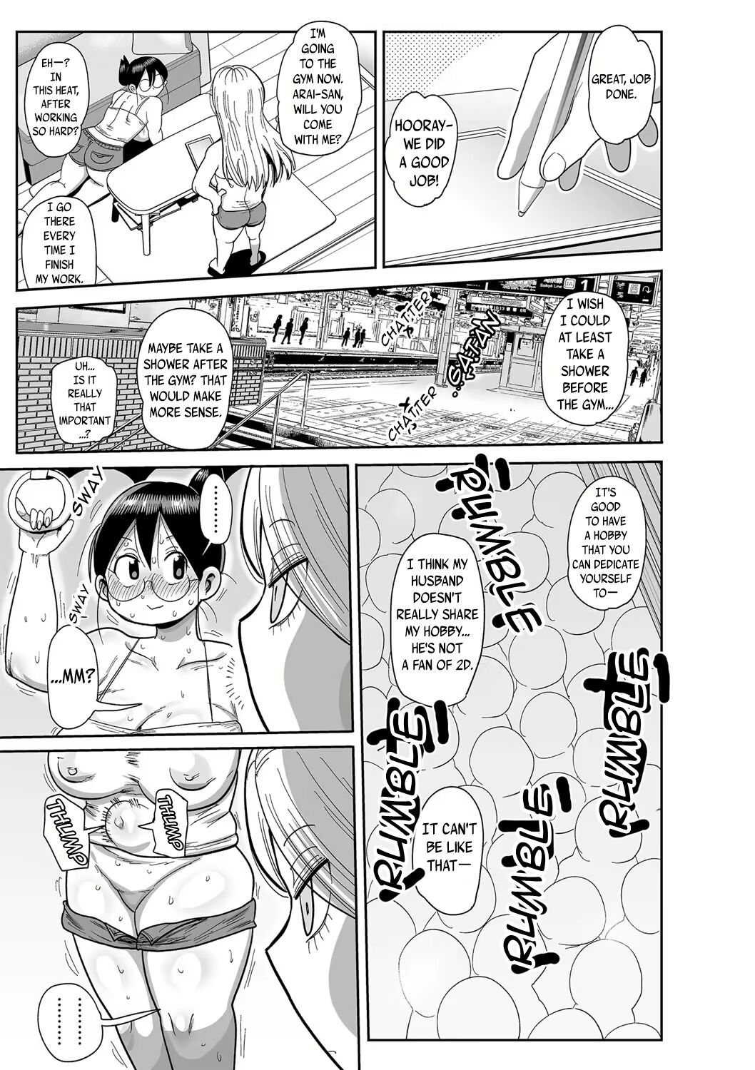 [Kiliu]Komochi Tsuma no Arai-san ~Gym de Ase o Nagasou~ | Komochi Tsuma no Arai-san: Let's Sweat at the Gym!(COMIC Masyo 2022-12) [English] [Kiliuu Fans Team] [Digital] Page 5