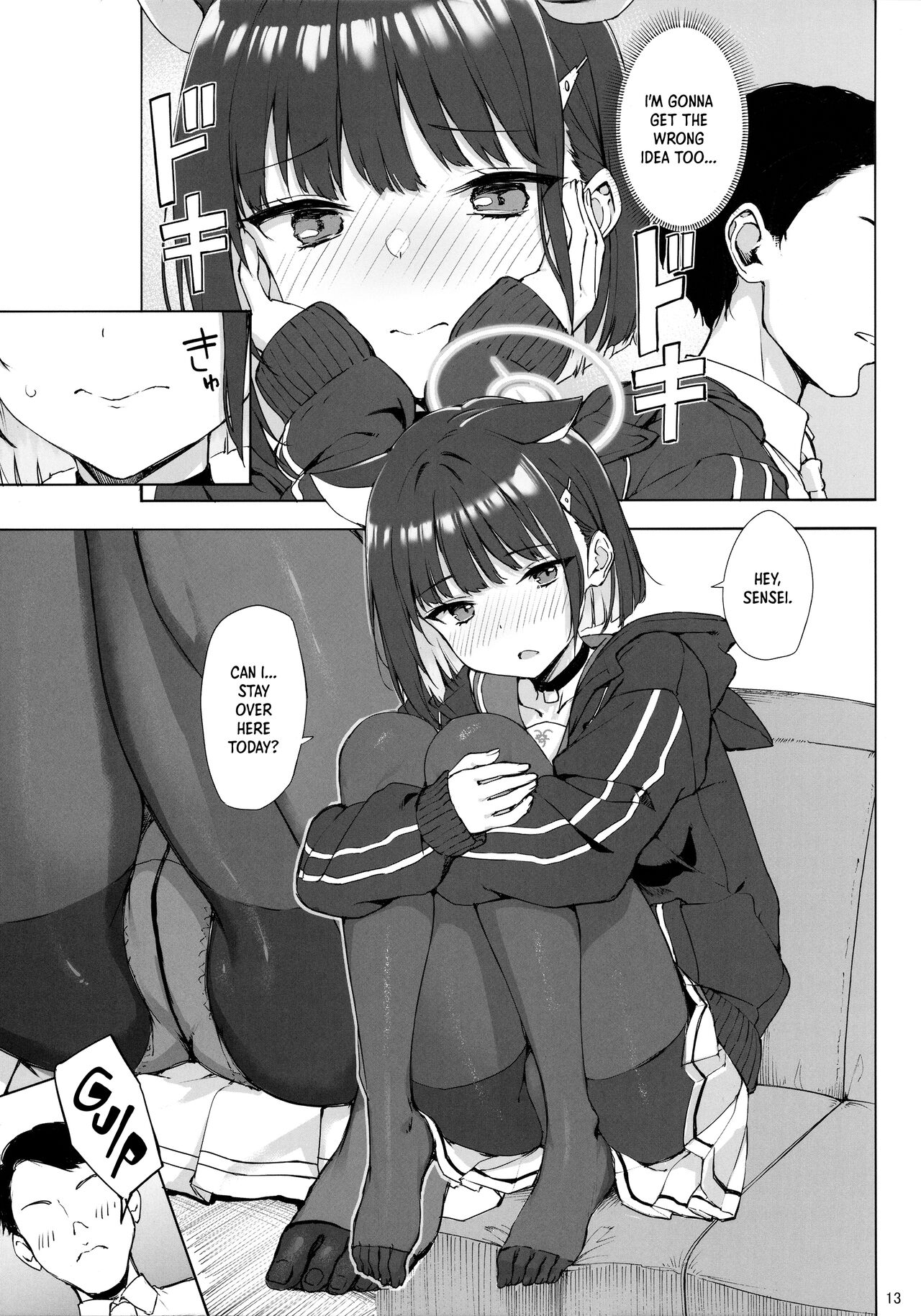 (C101) [Jenoa Cake (Takayaki)]Kuroneko wa Otoshigoro | The Black Cat is of Age(Blue Archive) [English] [Panatical] Page 12