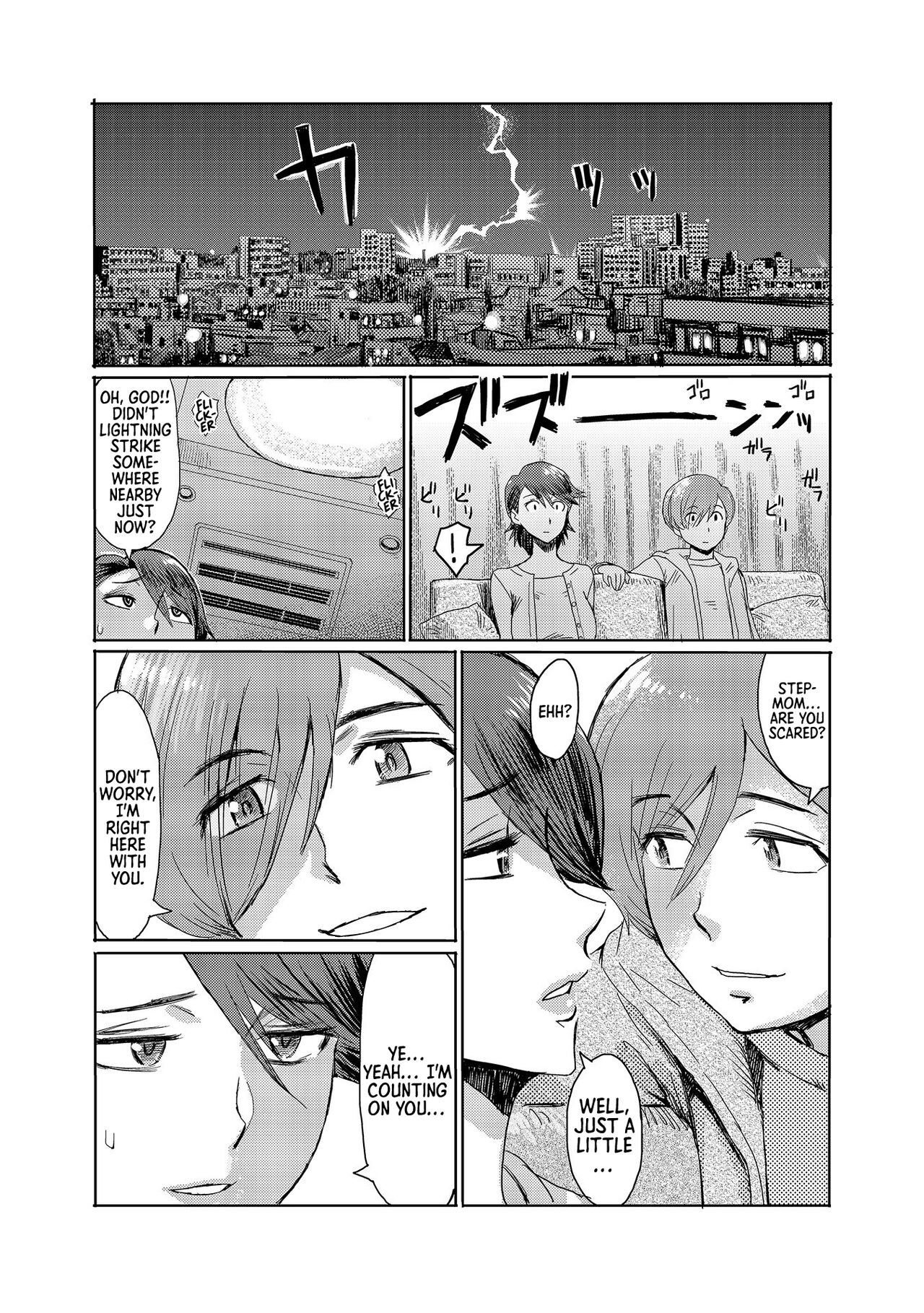 [Kuroiwa Menou]Kaa-san wa Yamiyo ni Mesu ni Naru | Stepmother Turns into My Bitch in the Darkness of the Night(Koushite Mama wa Boku no Onna ni Natta) [English] [Sonarin迫] [Digital] Page 3