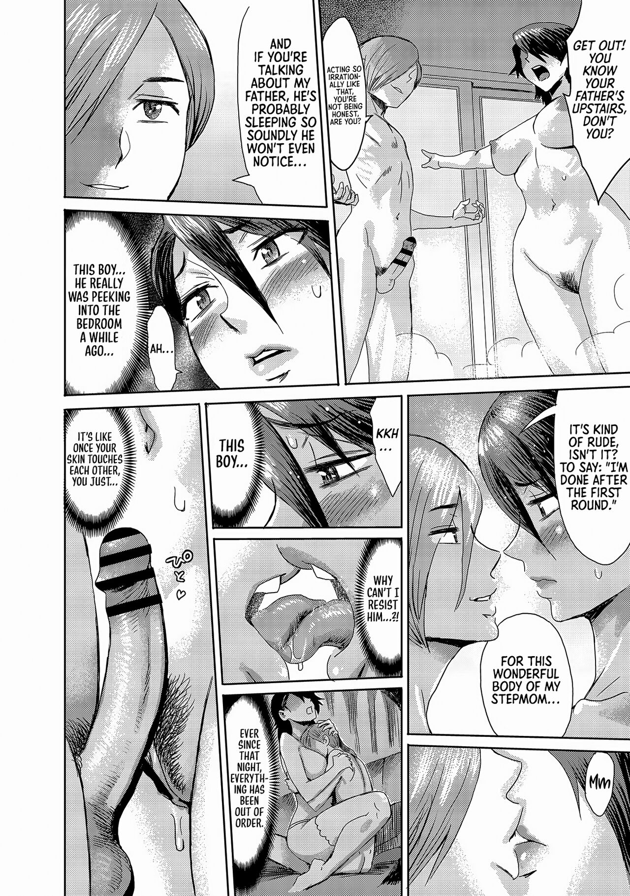 [Kuroiwa Menou]Kaa-san wa Yamiyo ni Mesu ni Naru | Stepmother Turns into My Bitch in the Darkness of the Night(Koushite Mama wa Boku no Onna ni Natta) [English] [Sonarin迫] [Digital] Page 33