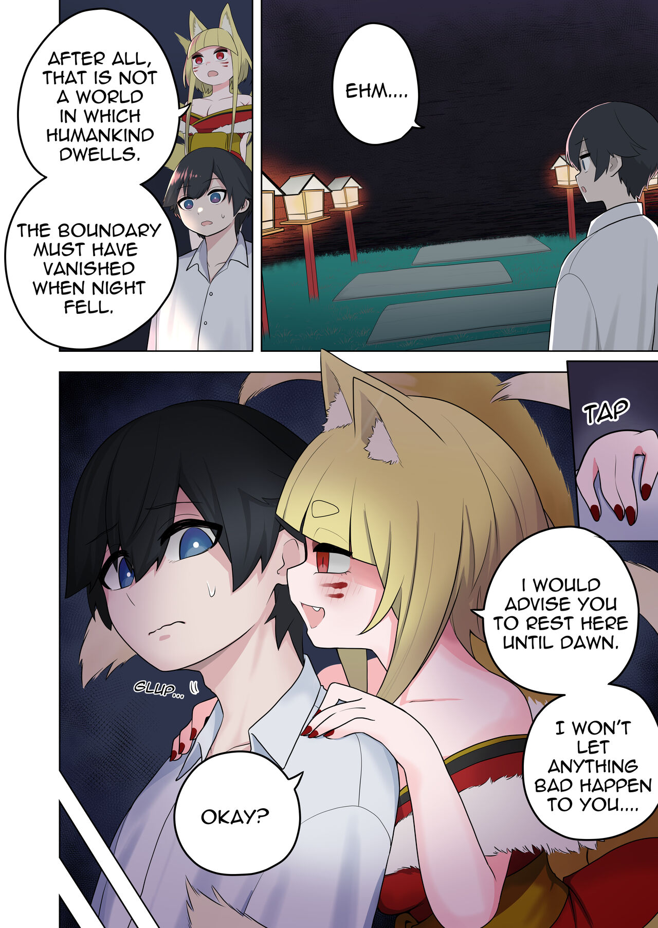 [Amuai Okashi Seisakusho (Ahoge Kinoko)]Inran Kitsune Musume no Kamikakushi[English] [Quatloco] Page 6