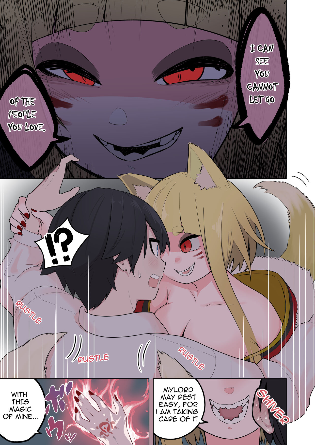 [Amuai Okashi Seisakusho (Ahoge Kinoko)]Inran Kitsune Musume no Kamikakushi[English] [Quatloco] Page 9