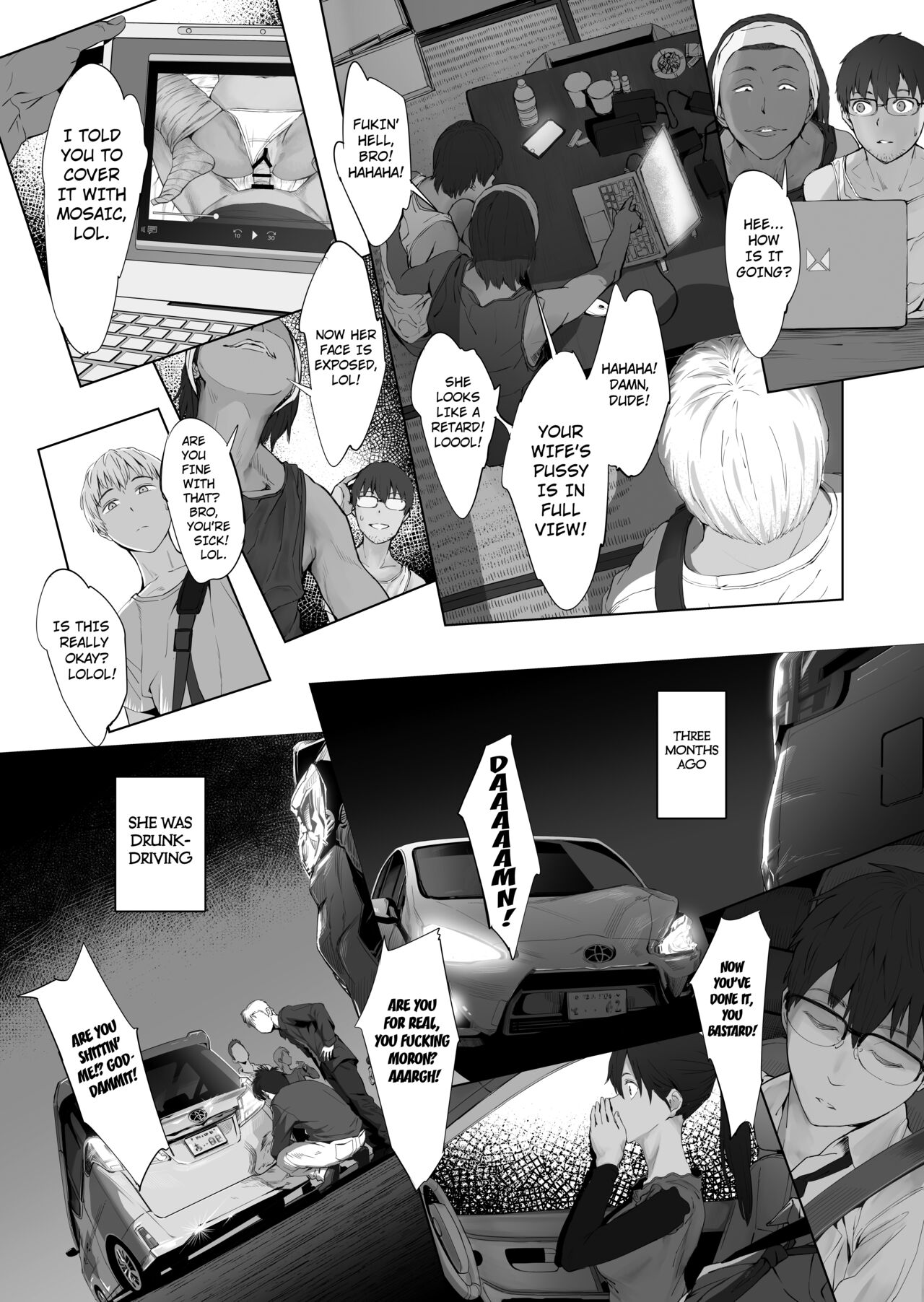 [oilan (Yamada Tarou)]Fuufu to Yavai Yatsura to Gakusei to | A Married Couple, Ruffians, and a Student[English] [Kuraudo] [Digital] Page 10