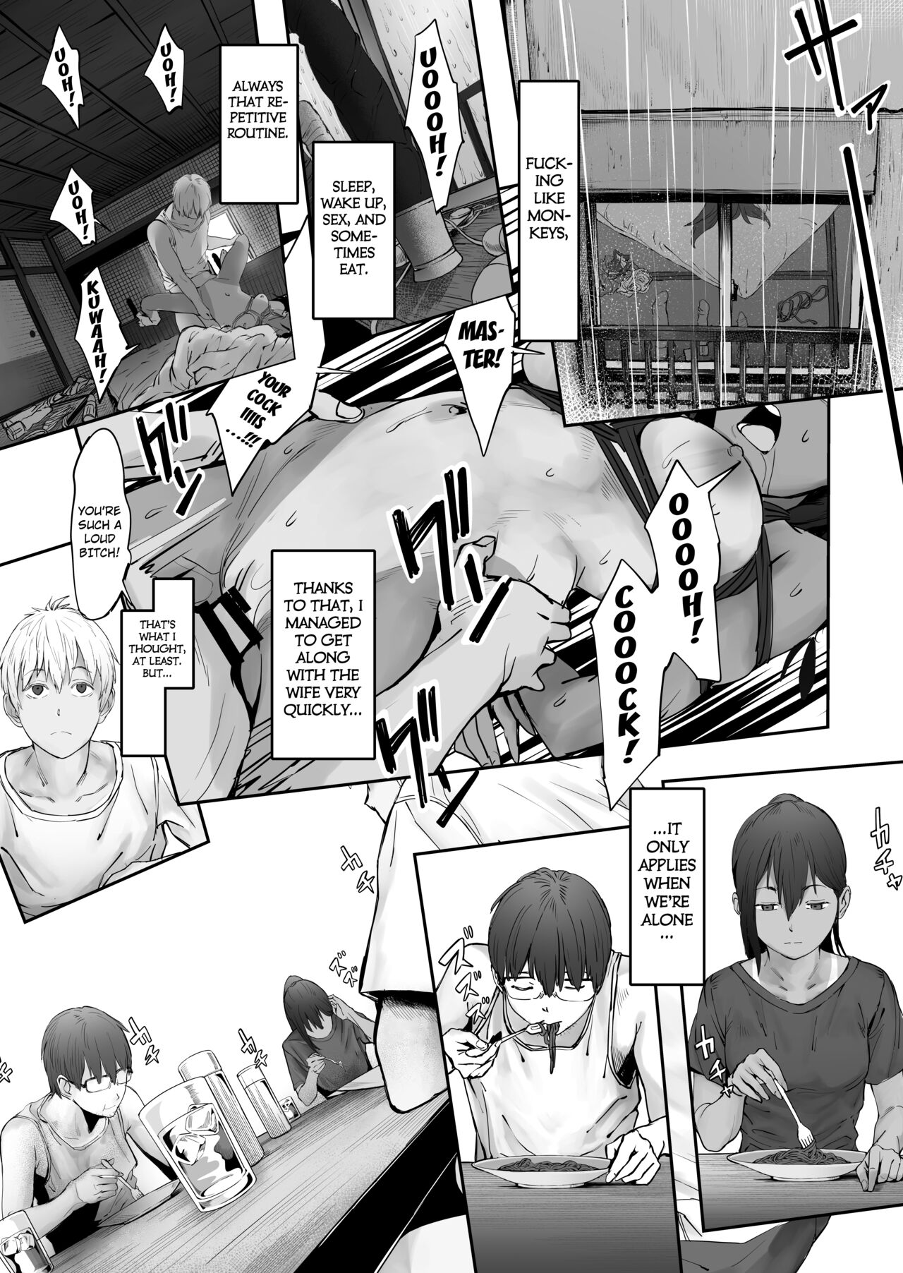 [oilan (Yamada Tarou)]Fuufu to Yavai Yatsura to Gakusei to | A Married Couple, Ruffians, and a Student[English] [Kuraudo] [Digital] Page 43