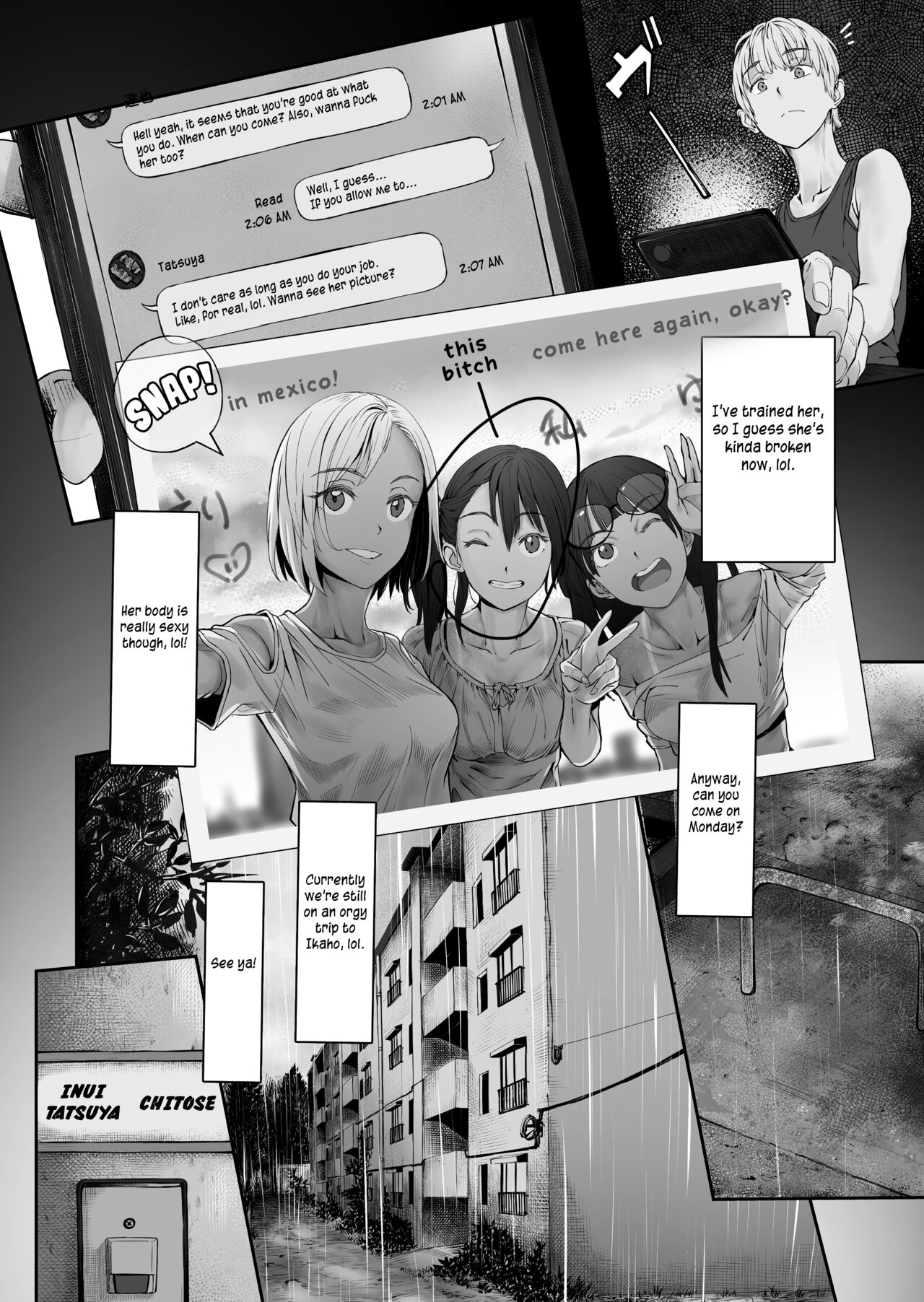 [oilan (Yamada Tarou)]Fuufu to Yavai Yatsura to Gakusei to | A Married Couple, Ruffians, and a Student[English] [Kuraudo] [Digital] Page 6