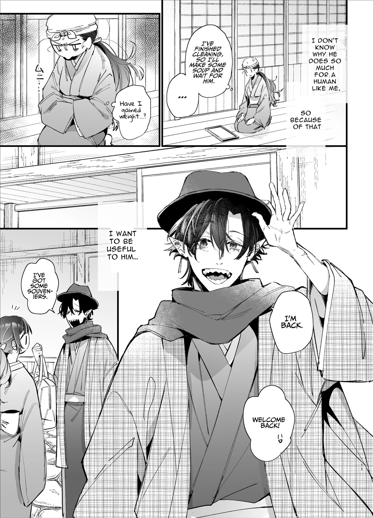 [Umenegi Daimyoujin (Umekoppe)]Ikenie Onna Wa Kodokuna Kijin Sama Ni Ban Kōbi De To Sareru | The Sacrificial Maiden Corrupted by Coupling With an Oni[English] Page 12