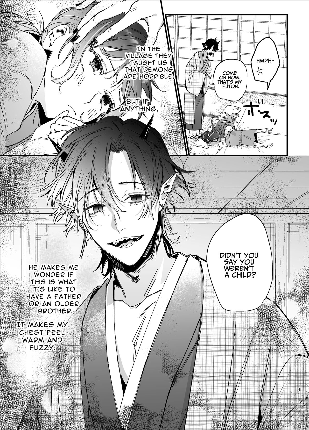 [Umenegi Daimyoujin (Umekoppe)]Ikenie Onna Wa Kodokuna Kijin Sama Ni Ban Kōbi De To Sareru | The Sacrificial Maiden Corrupted by Coupling With an Oni[English] Page 14