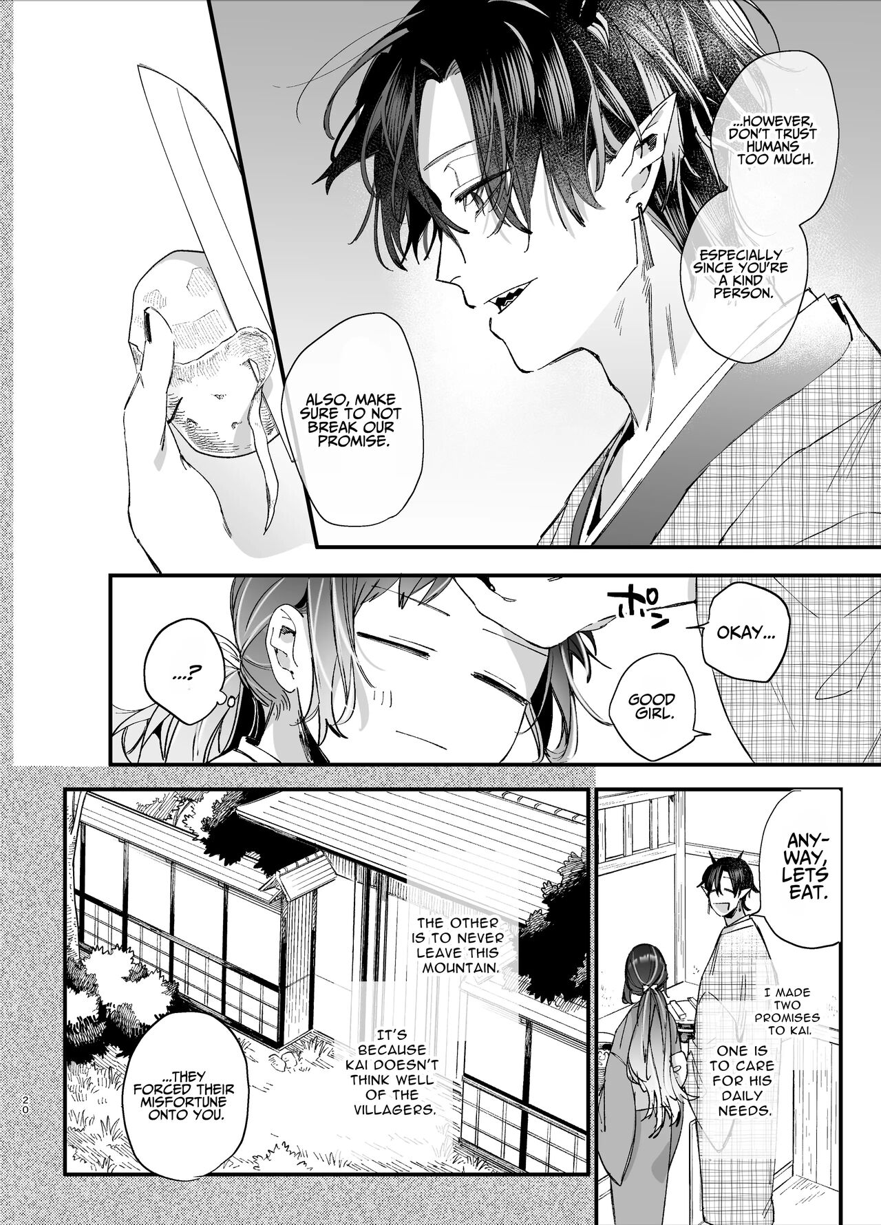 [Umenegi Daimyoujin (Umekoppe)]Ikenie Onna Wa Kodokuna Kijin Sama Ni Ban Kōbi De To Sareru | The Sacrificial Maiden Corrupted by Coupling With an Oni[English] Page 21