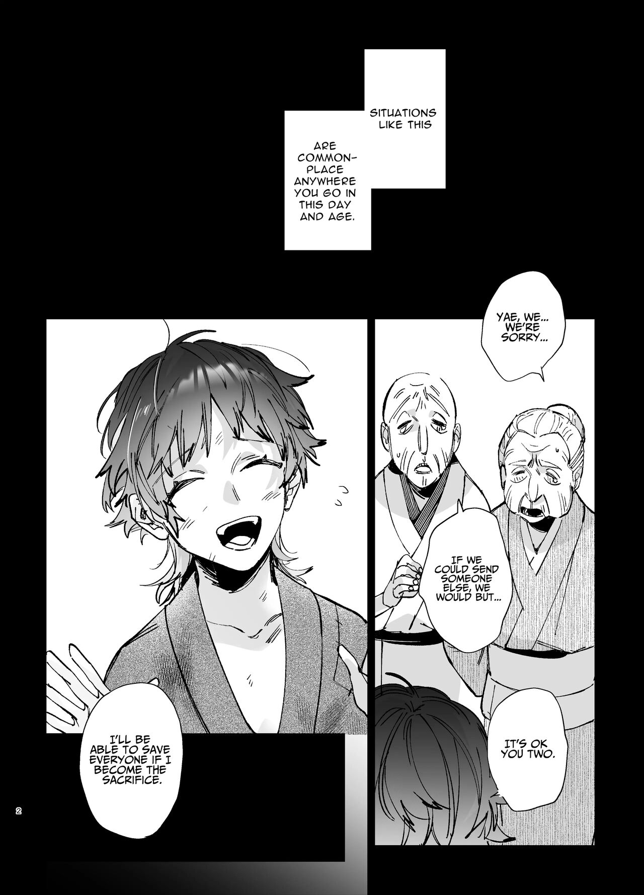 [Umenegi Daimyoujin (Umekoppe)]Ikenie Onna Wa Kodokuna Kijin Sama Ni Ban Kōbi De To Sareru | The Sacrificial Maiden Corrupted by Coupling With an Oni[English] Page 3